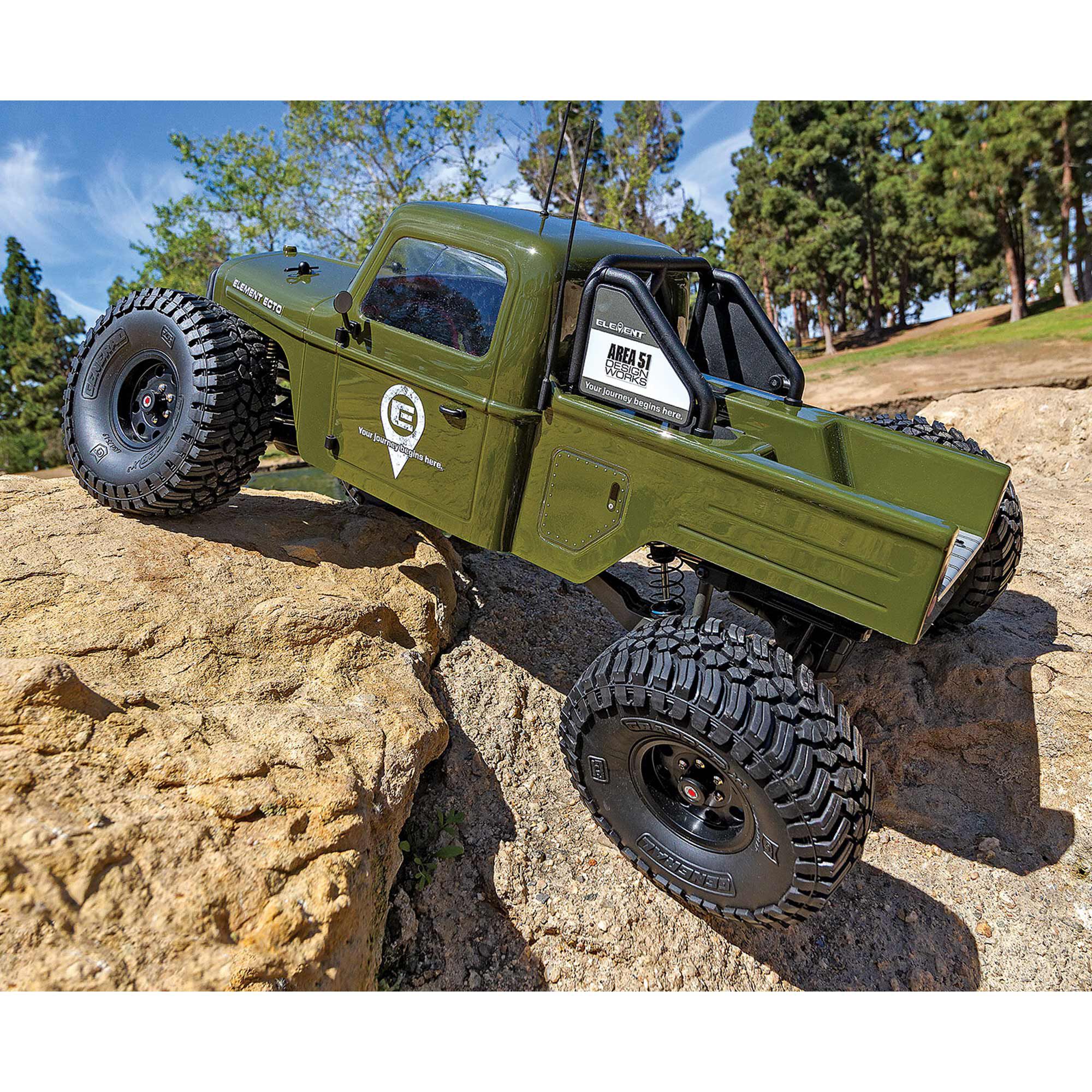 Team Associated 1/10 Enduro Ecto 4X4 Trail Truck RTR, LiPo Combo, Green