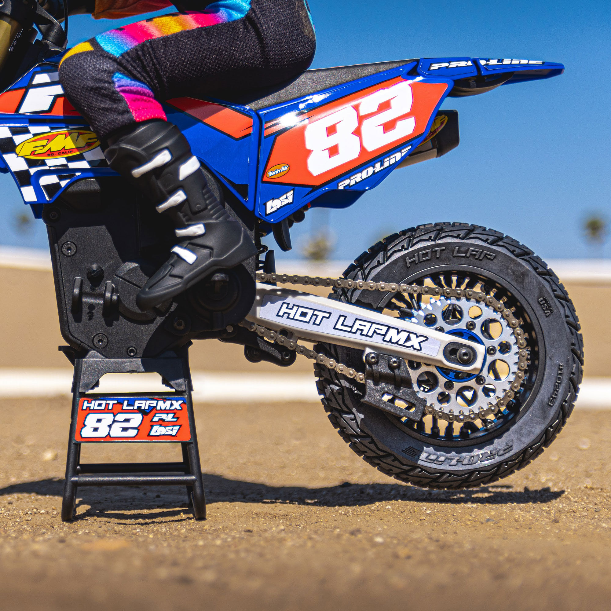 Pro-Line Racing 1/4 Hot Lap MX S3 Rear Tire MTD Black Supermoto Wheel: Promoto-MX/SM