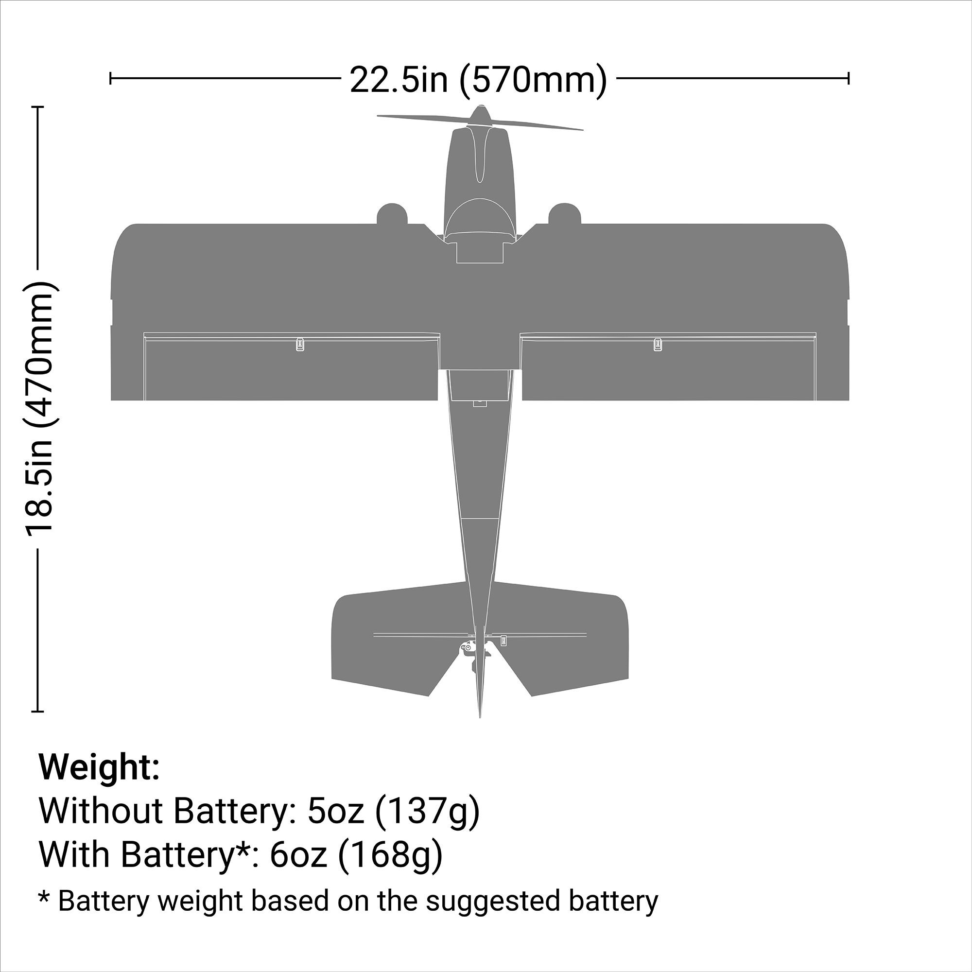 E-flite UMX Timber X BNF Basic with AS3X and SAFE Select, 570mm