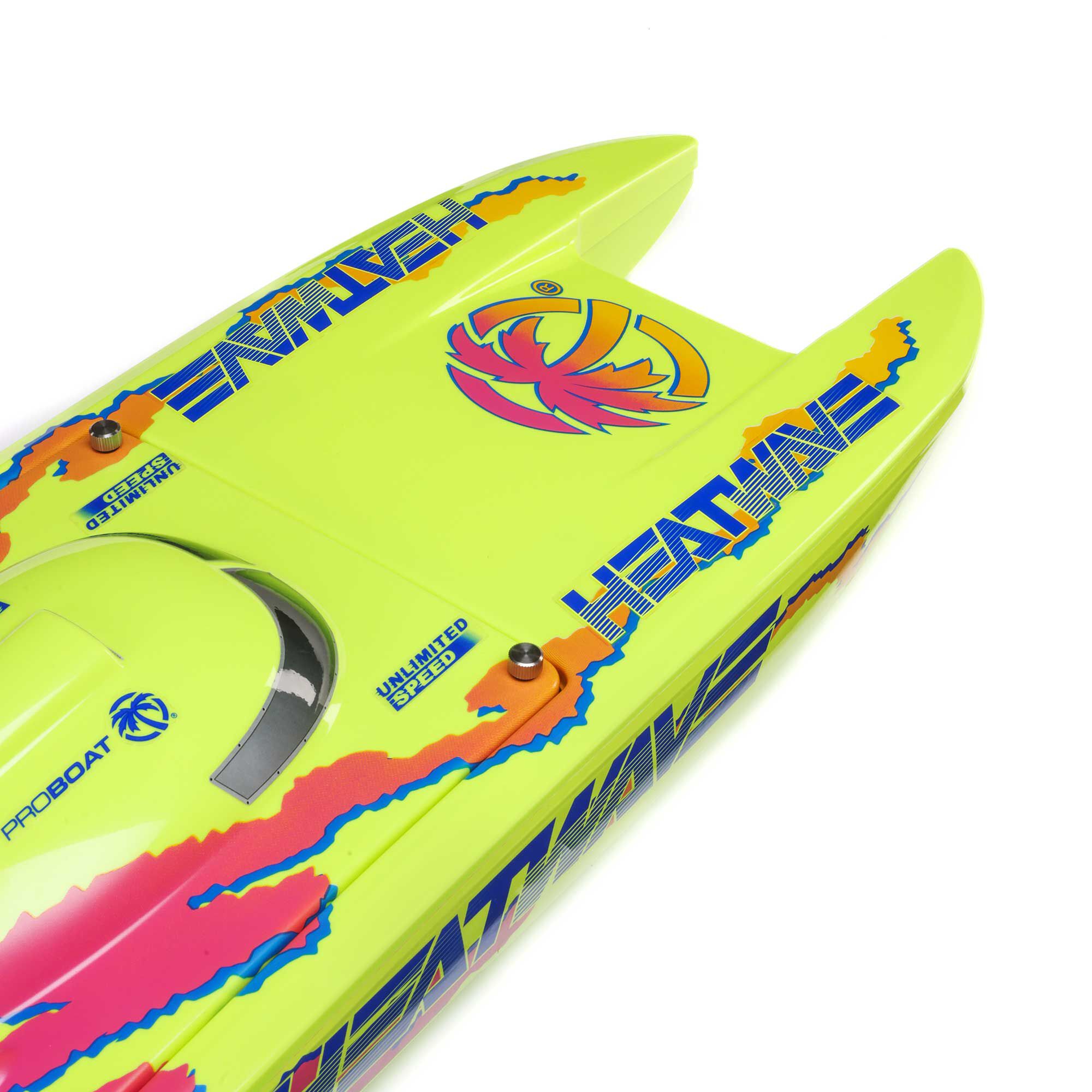 Pro Boat Blackjack 24" V2 Catamaran Brushless: RTR, Heat Wave Visual