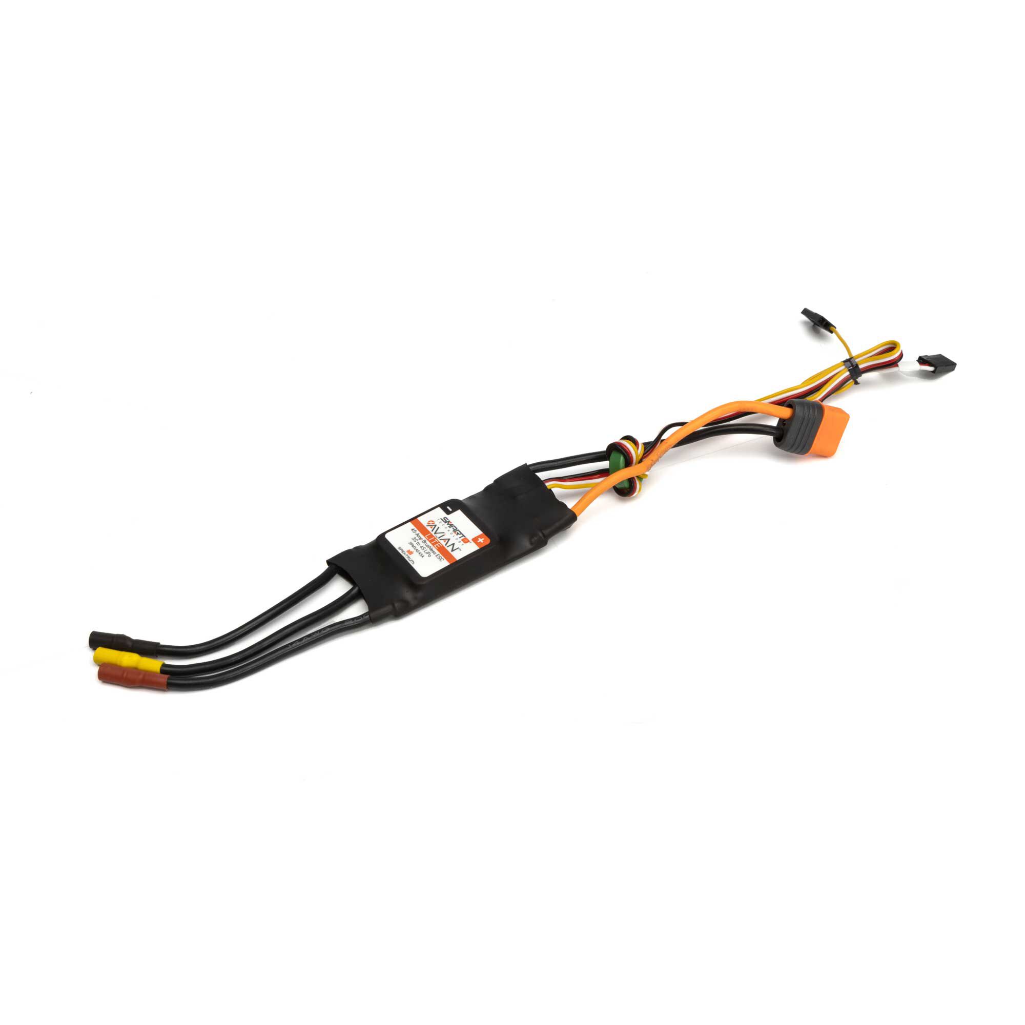 Spektrum Accessories Avian 45-Amp Smart Lite Brushless ESC, 3S-4S: IC3
