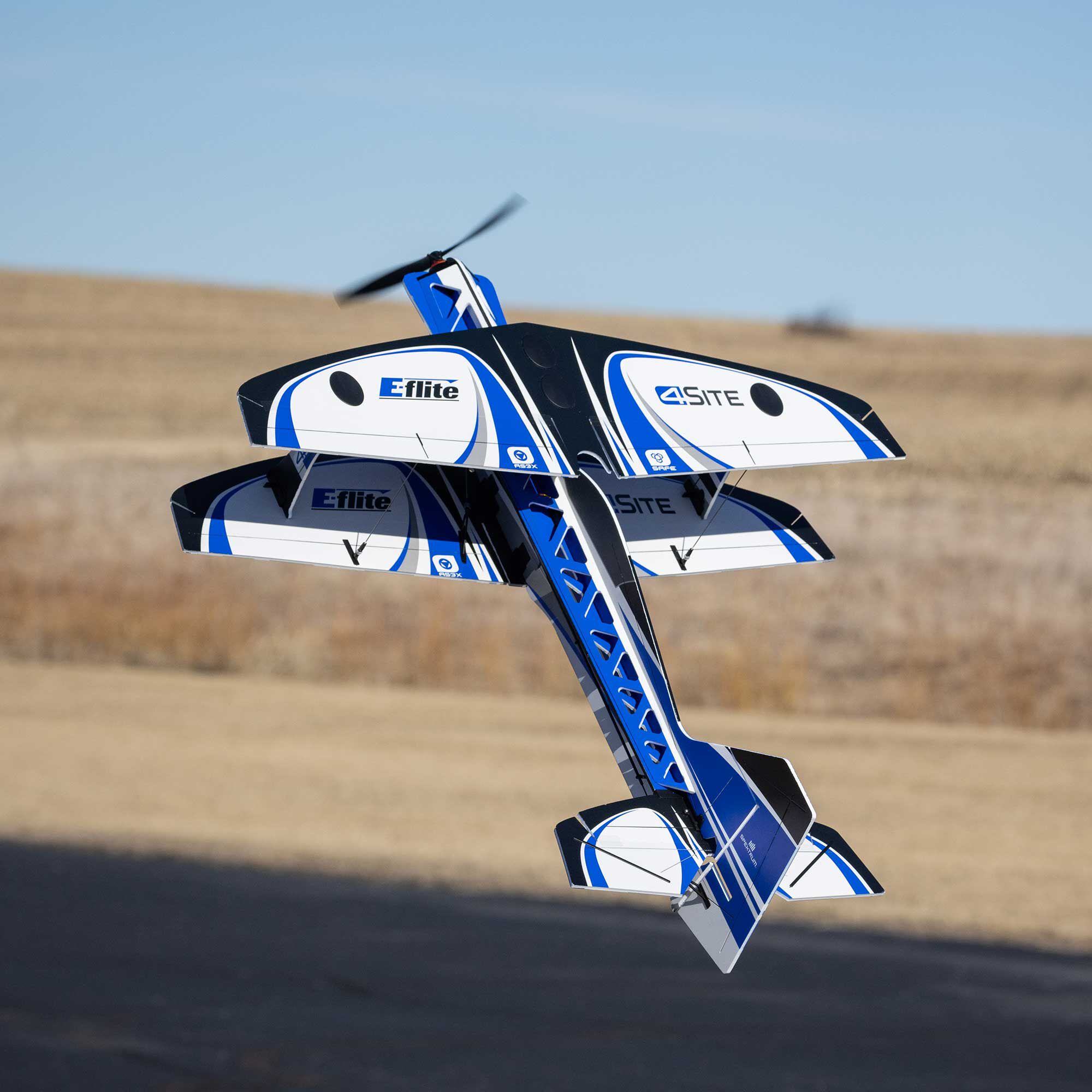E-flite 4-Site 3D FF (Flat Foamy) 800mm BNF Basic with AS3X+ and SAFE Select