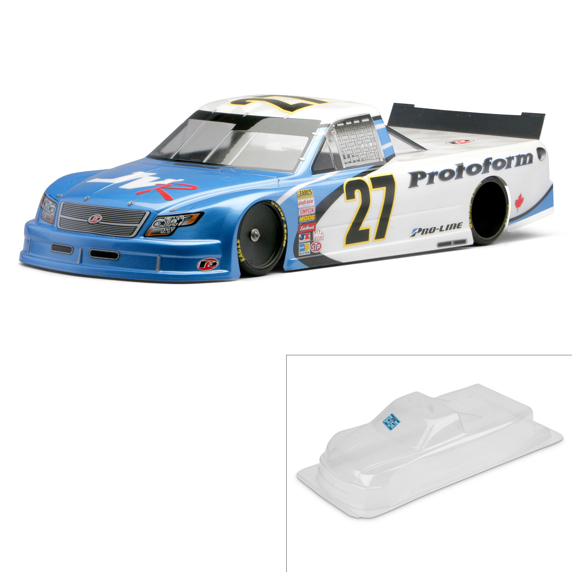 PROTOform 1/10 ORT Truck Clear Body: Oval