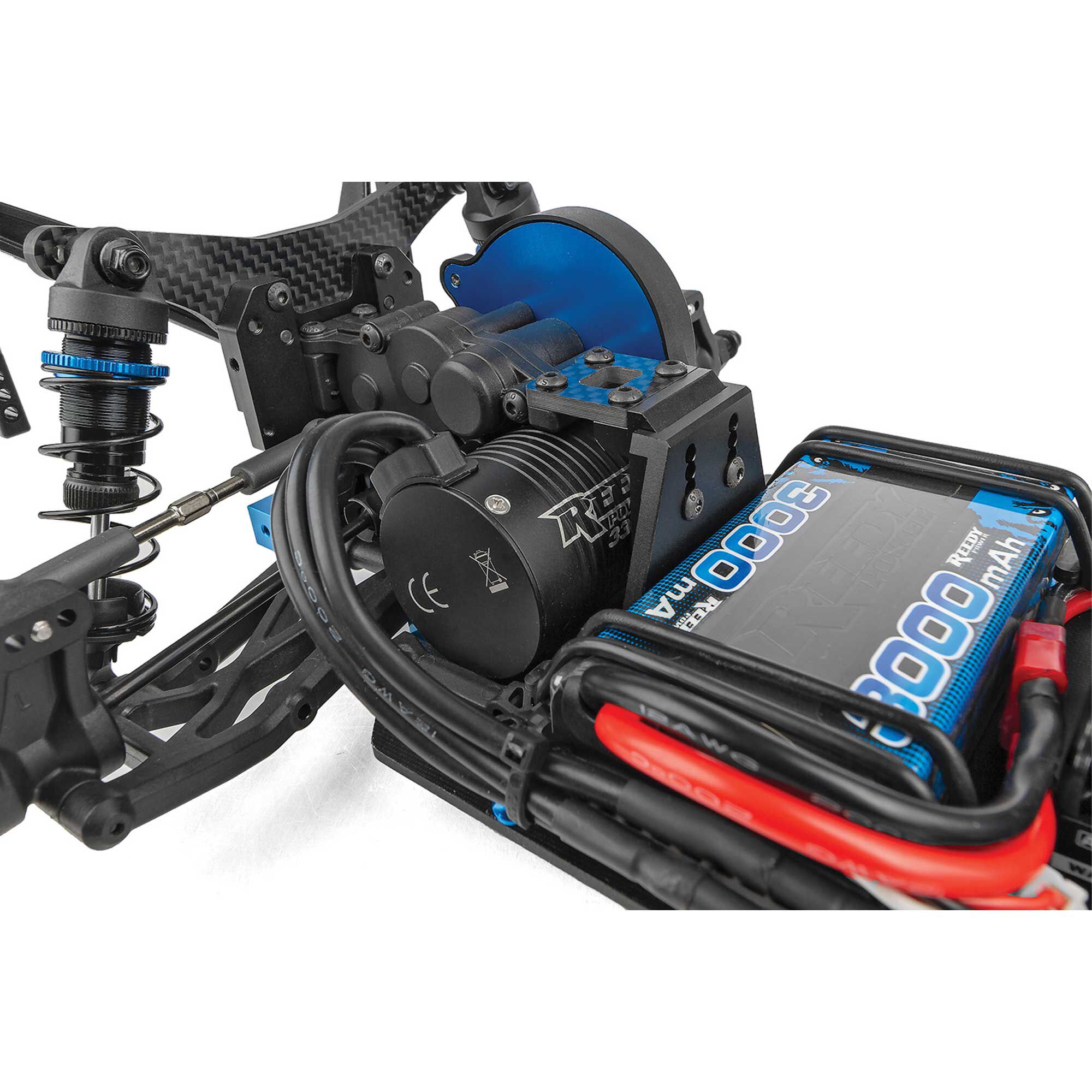 Team Associated 1/10 SR10M 2WD Dirt Oval RTR LiPo Combo, Blue