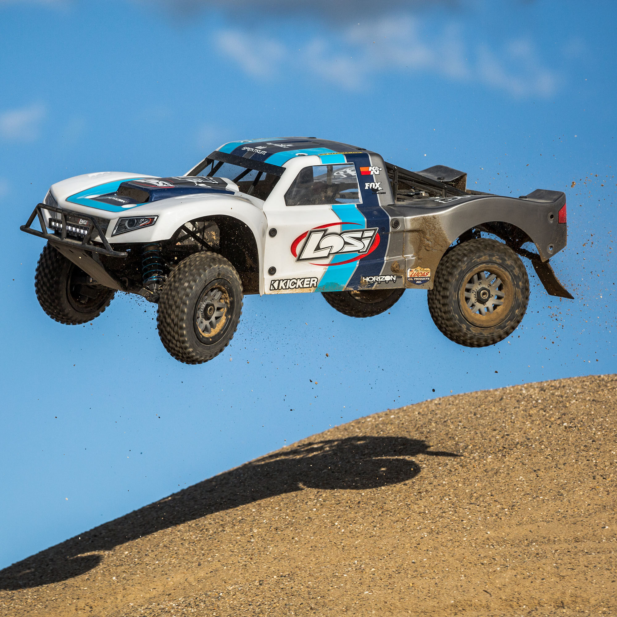 Losi 1/5 5IVE-T 2.0 V2 4X4 BND Gas Short Course Truck, Blue