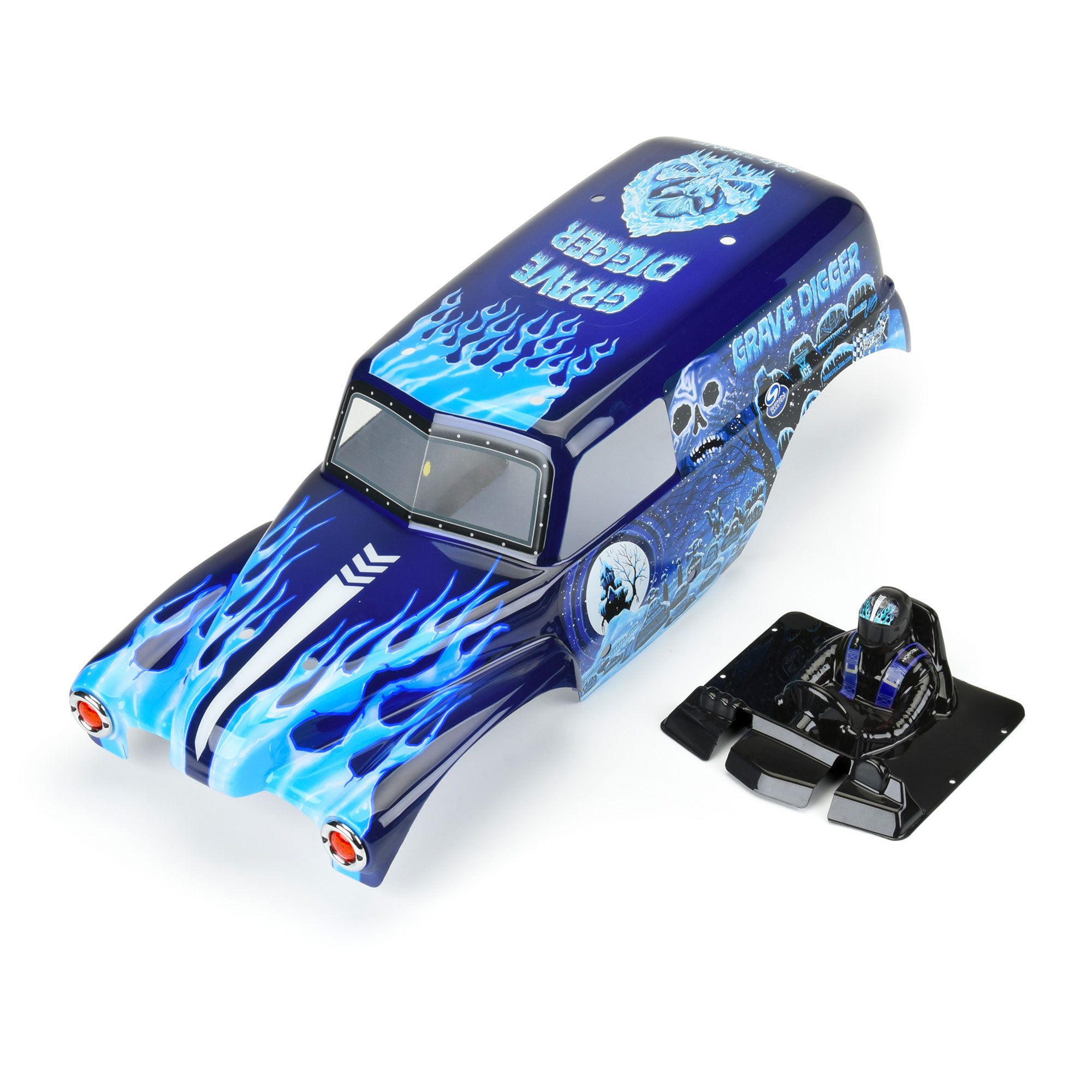 Pro-Line Racing 1/10 Grave Digger Ice (Blue) Painted Body Set: LMT