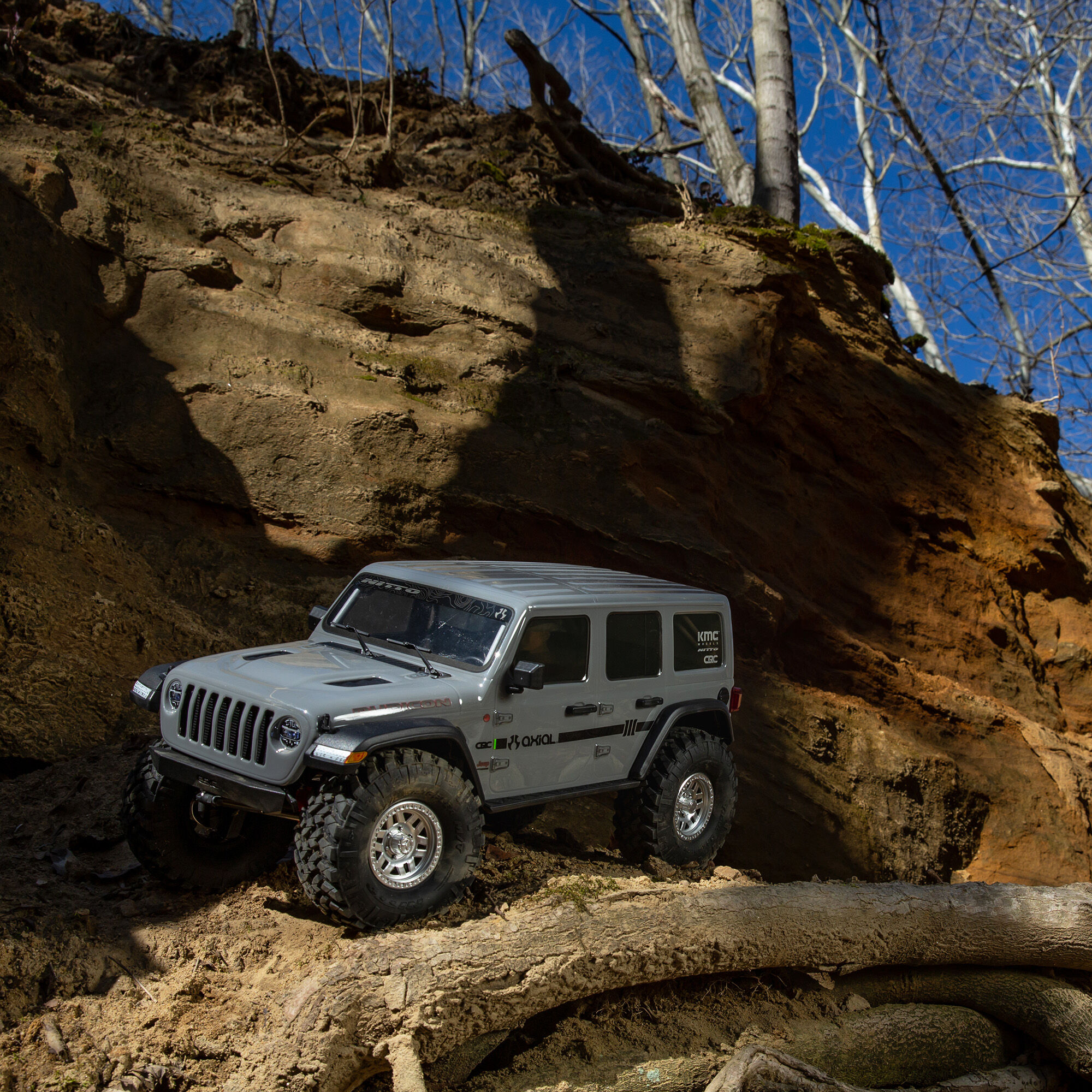 Axial 1/10 SCX10 III Jeep JLU Wrangler 4X4 RTR Brushed Rock Crawler,Gray