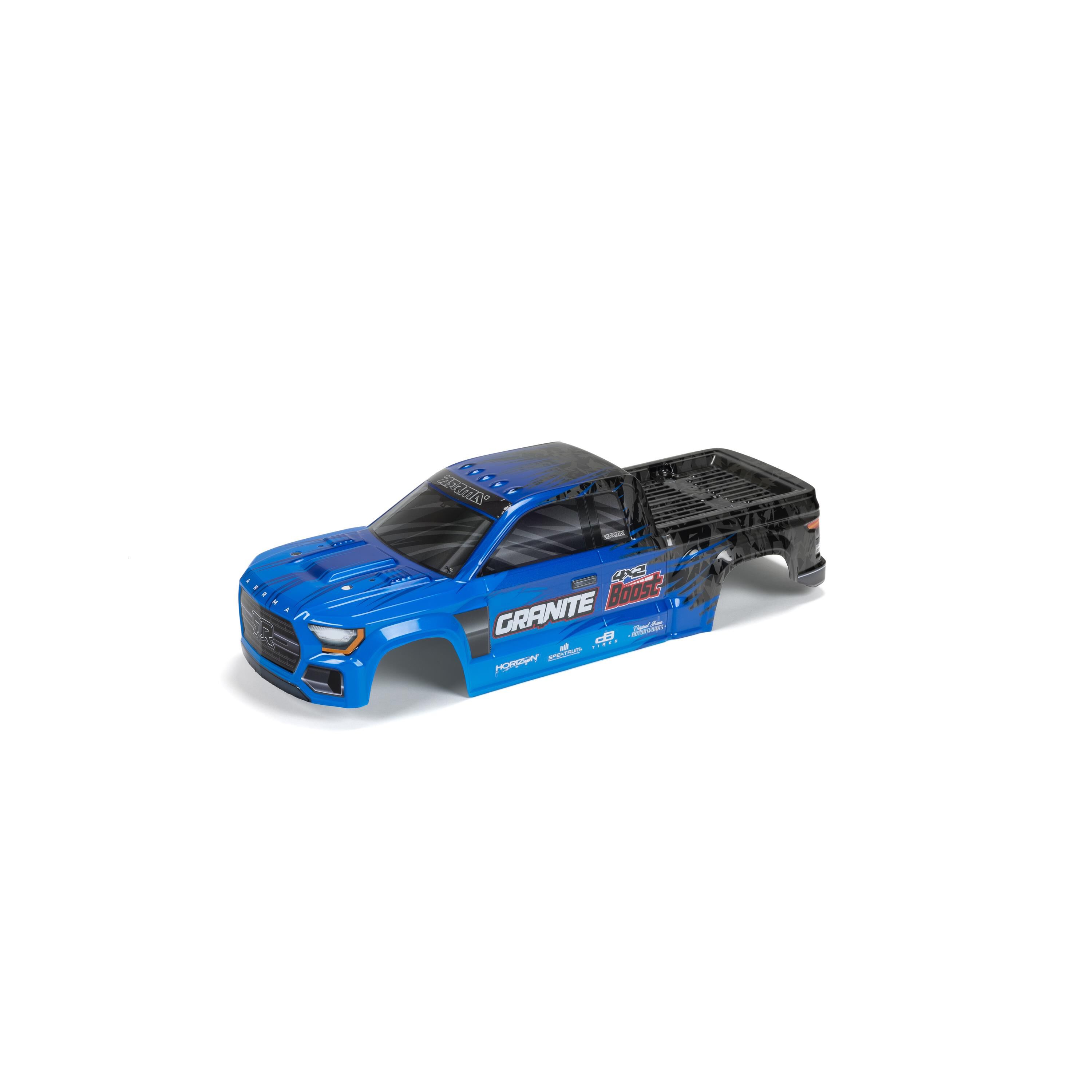 ARRMA 1/10 GRANITE 4X2 Painted Decaled Trimmed Body Blue/Black