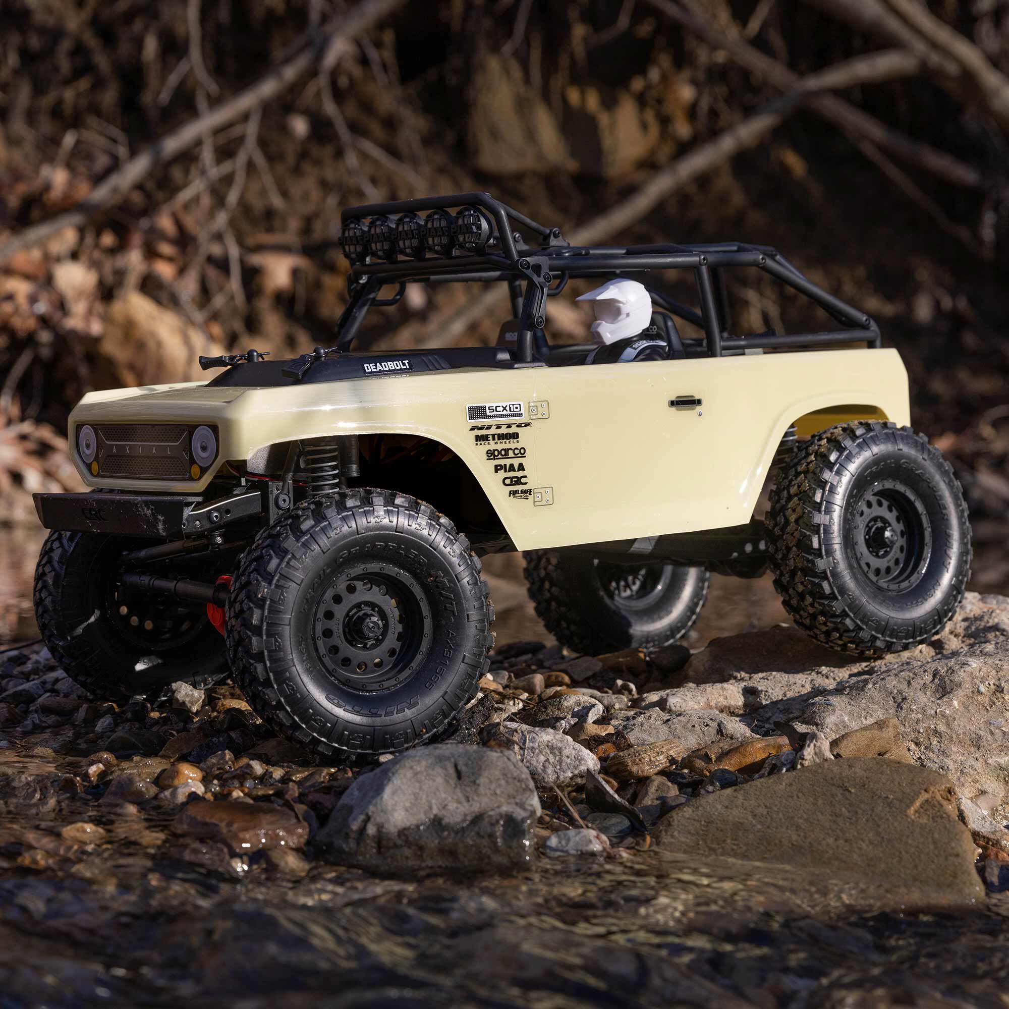Axial 1/10 SCX10 II Deadbolt 4X4 Brushed RTR, Tan