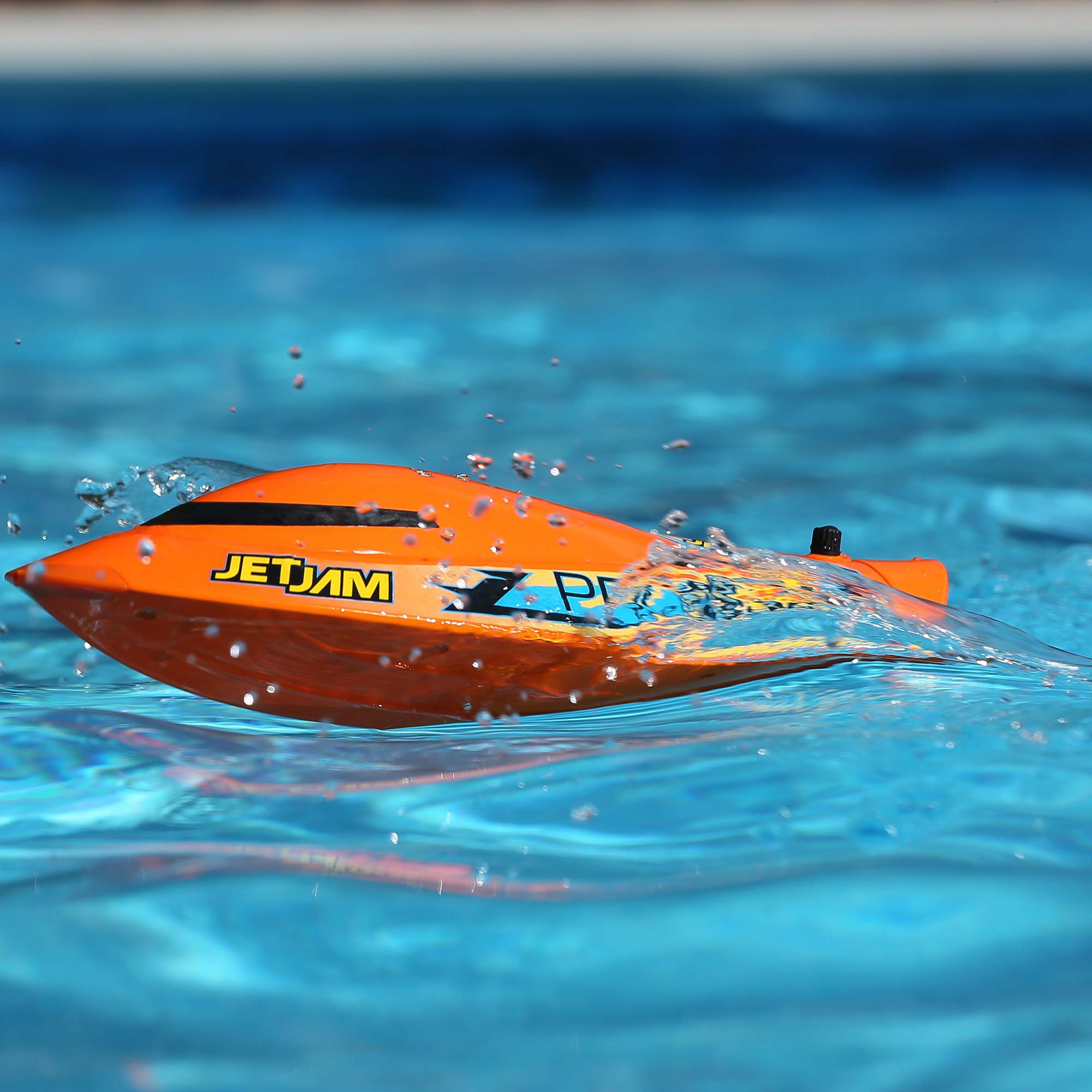 Pro Boat Jet Jam V2 12" Self-Righting Pool Racer Brushed RTR, Orange