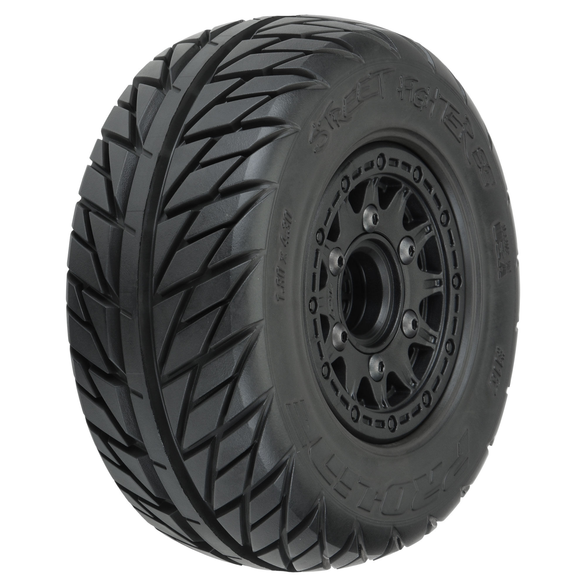 Pro-Line Racing 1/10 Street Fighter Fr/Rr 2.2"/3.0" SC Mounted 12mm Black Raid (2)