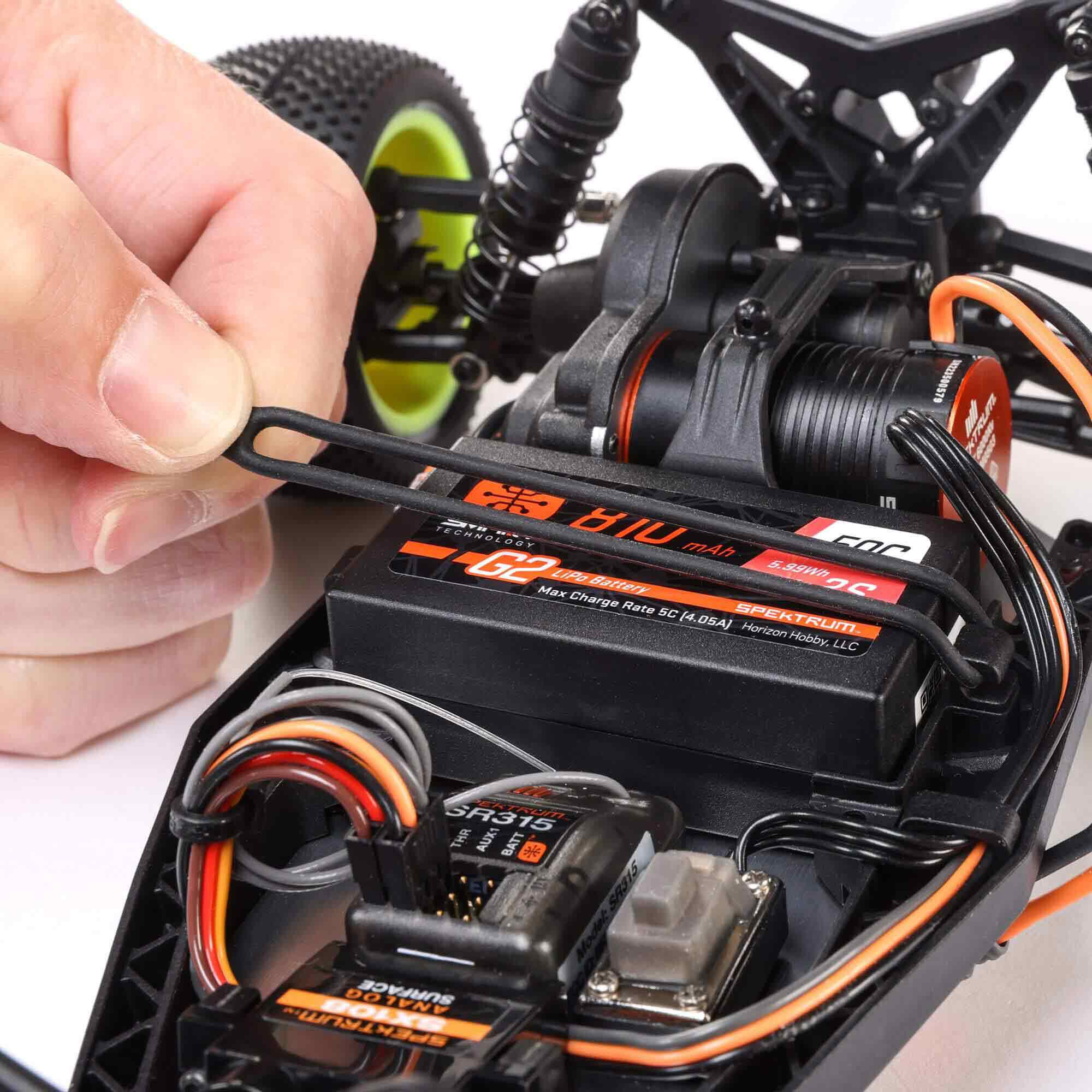 Losi 1/16 Mini-B 2S 2WD RTR Brushless Buggy (Battery & Charger included), Red