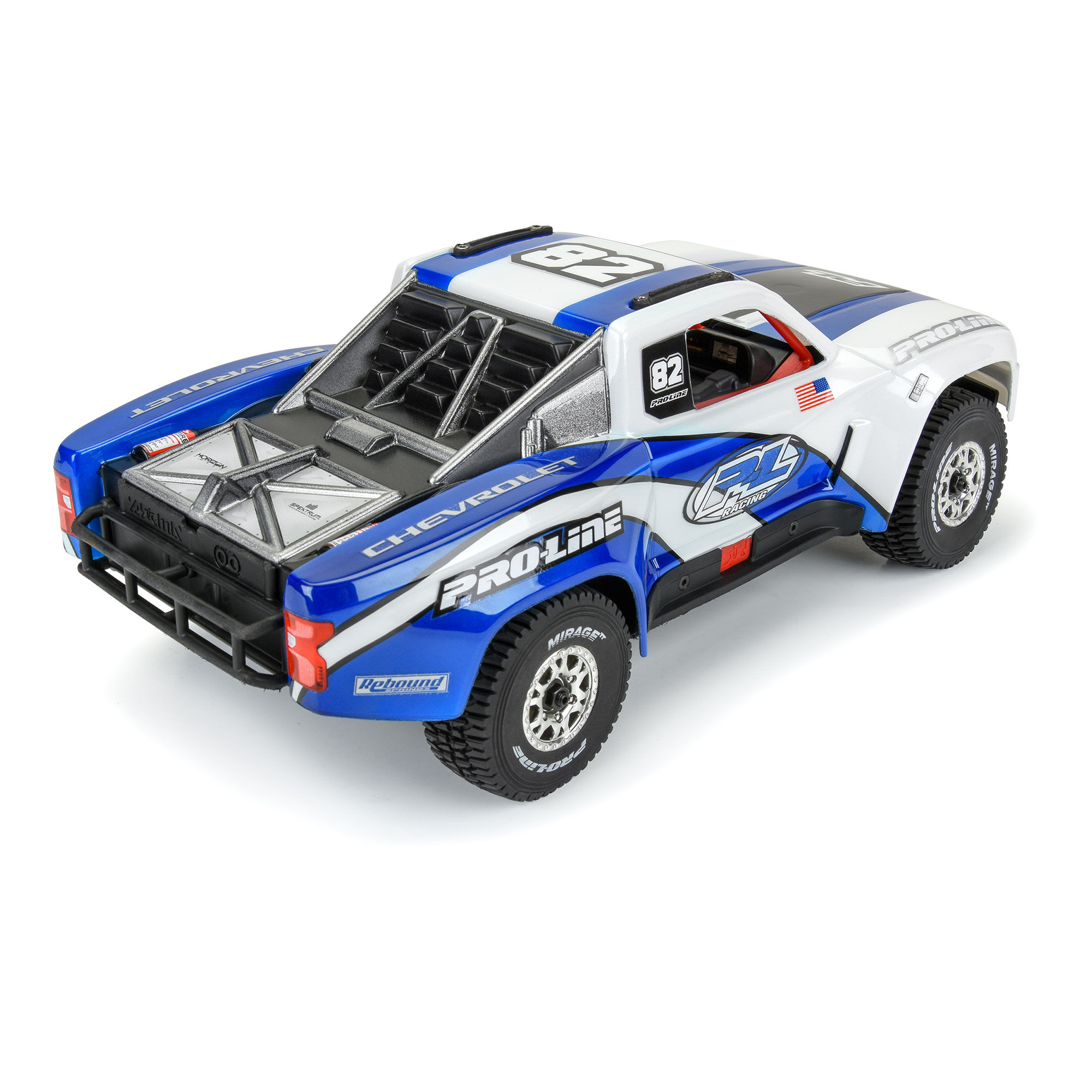 Pro-Line Racing 1/16 Pre-Cut 2019 Chevy Silverado Trophy Truck Clear Body: GROM