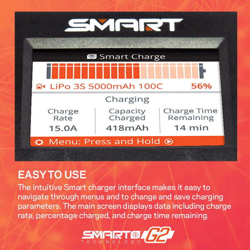 Spektrum Accessories S2200 G2 AC 2x200W Smart Battery Charger