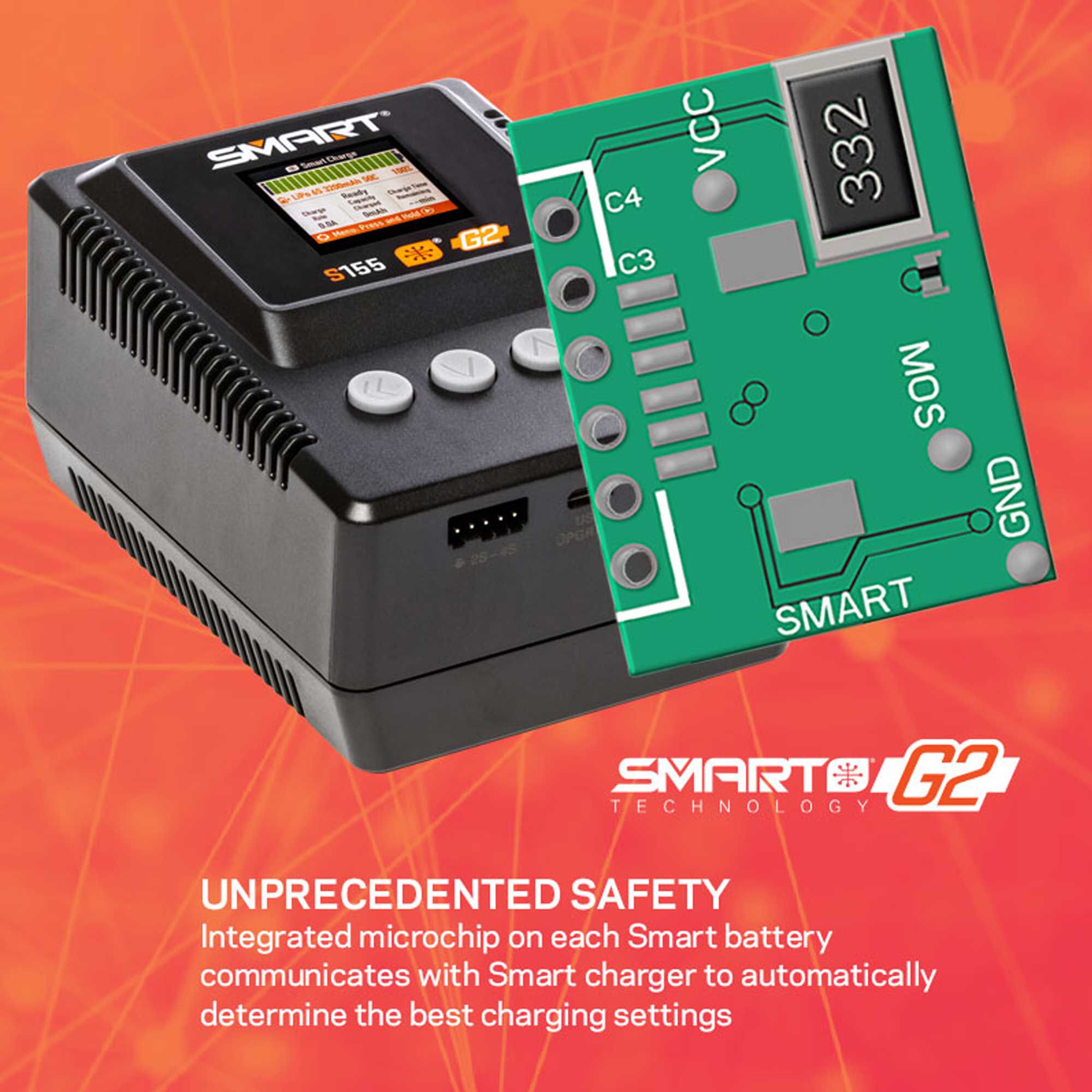 Spektrum Accessories S155 55W AC G2 Smart Charger
