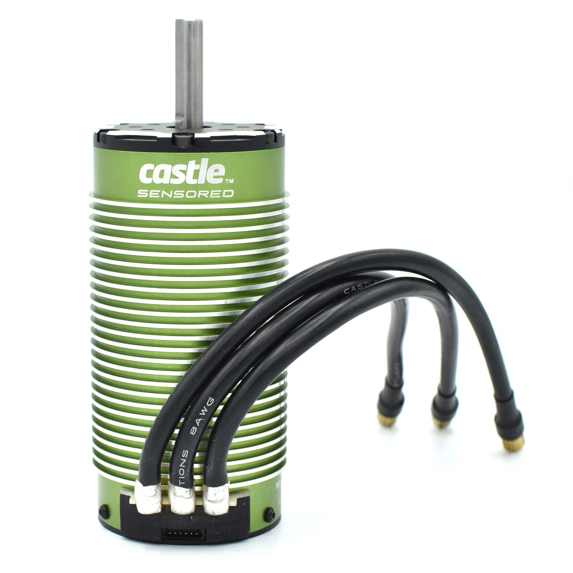 Castle Creations 4-pole Sensored Brushless Motor, 2028-800Kv 10AWG