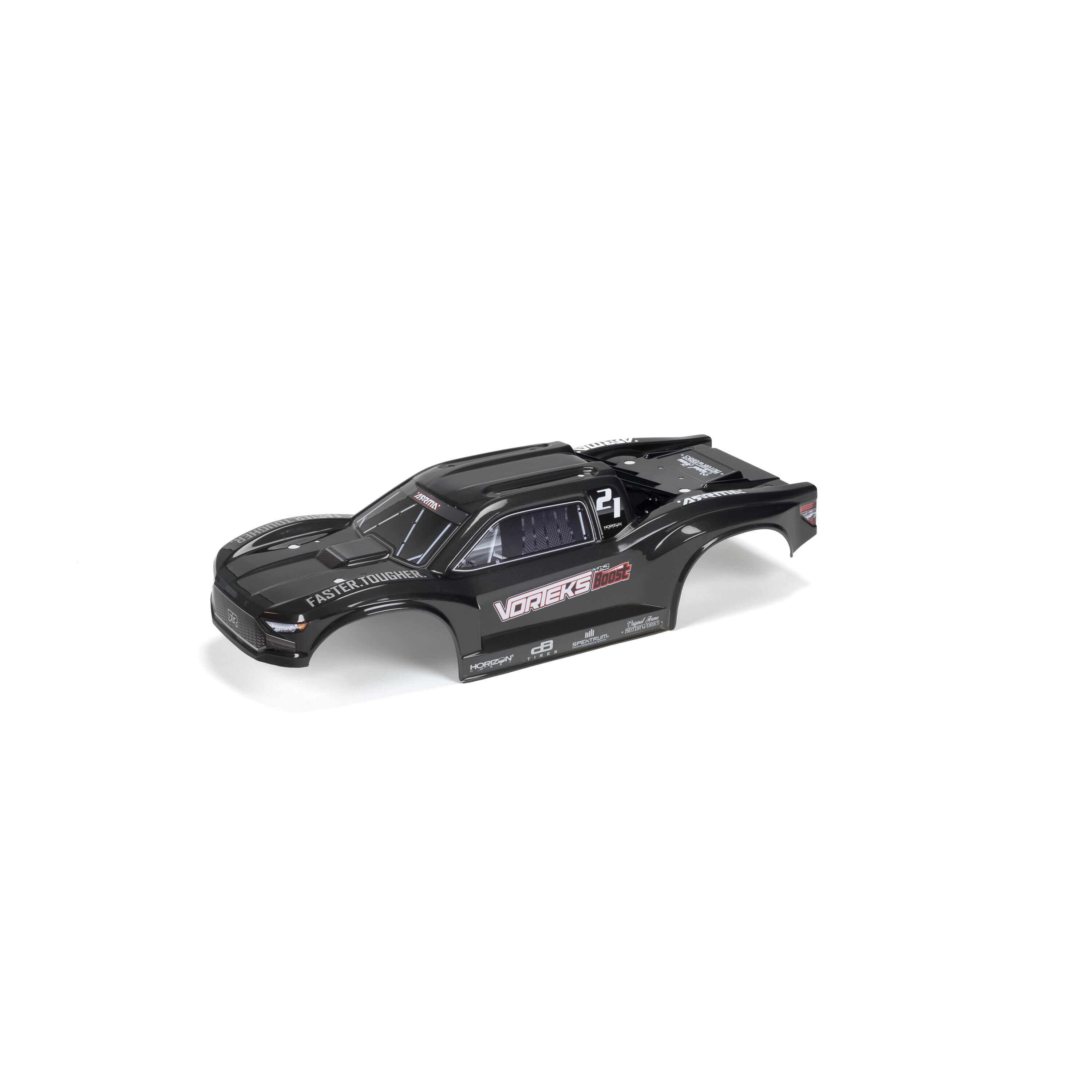 ARRMA 1/10 VORTEKS 4X2 Painted Decaled Trimmed Body Gunmetal