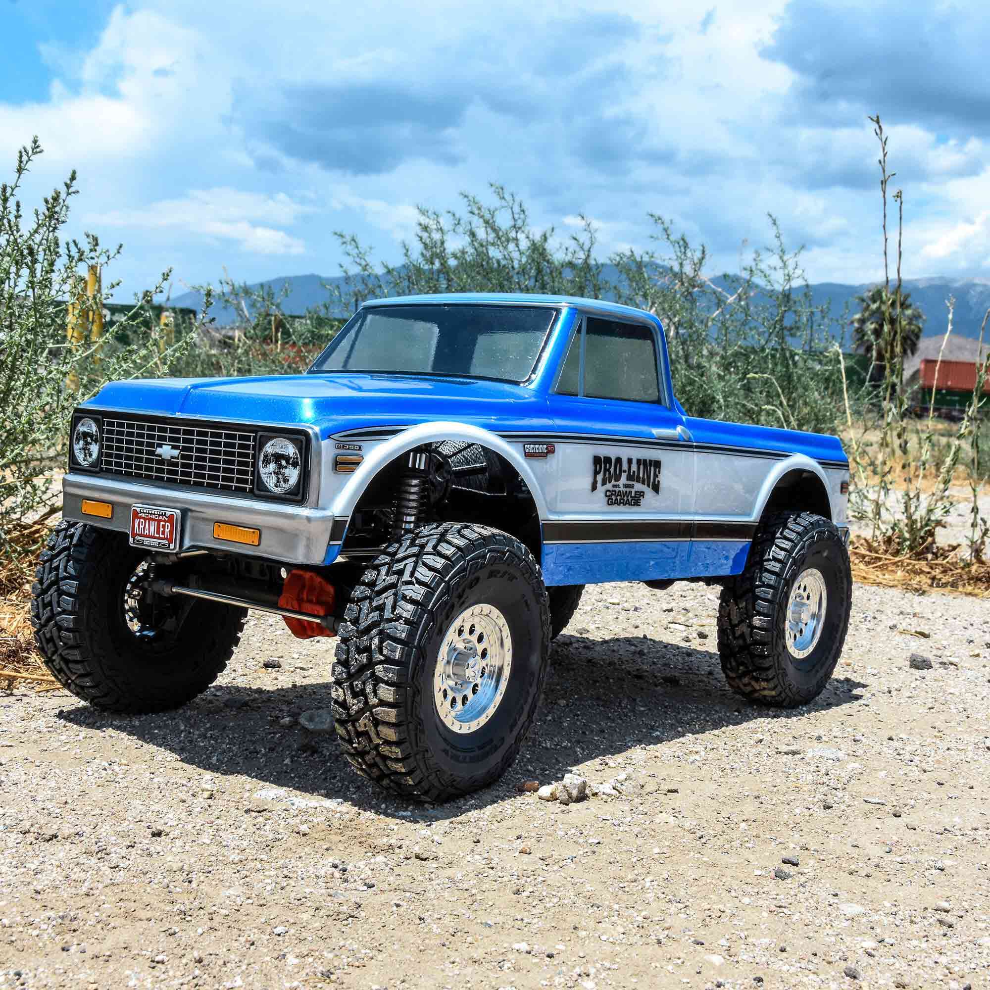 Pro-Line Racing 1/10 1972 Chevy K-10 Clear Body 12.3" Wheelbase Crawlers