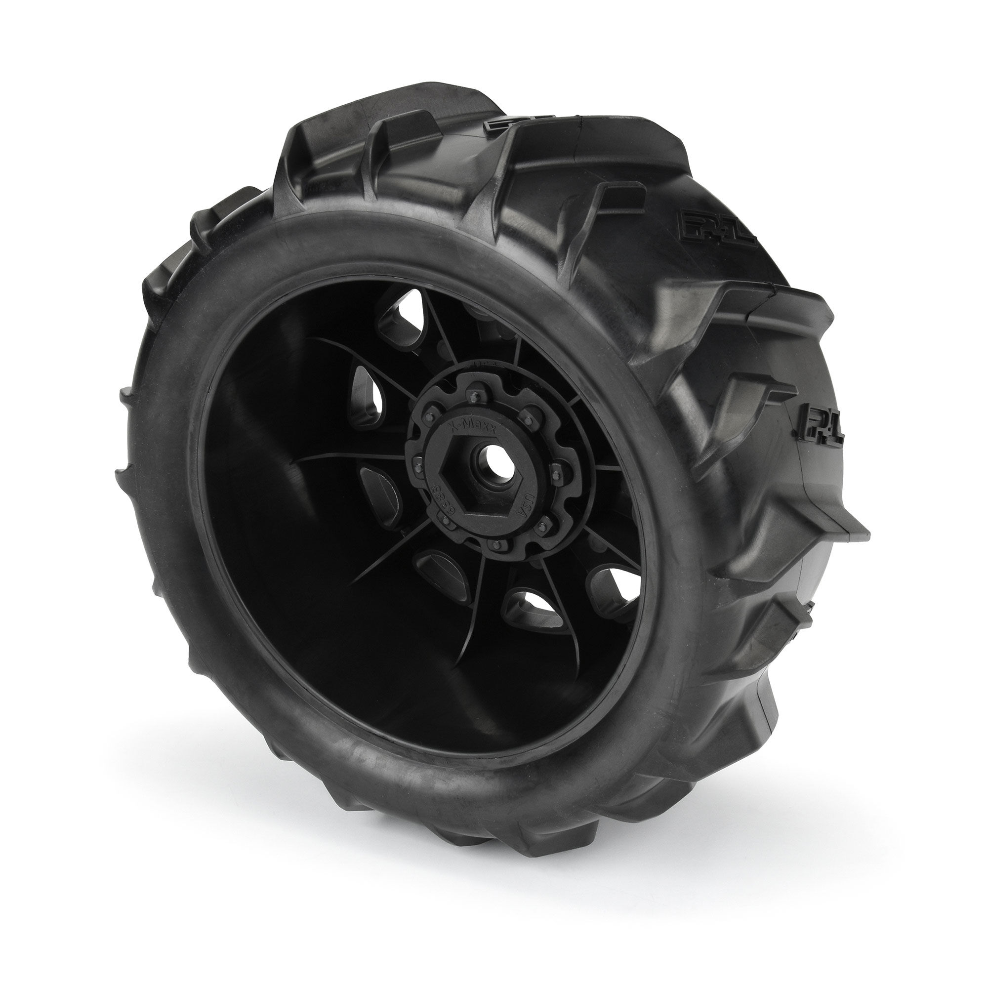 Pro-Line Racing 1/6 Dumont Sand/Snow F/R 5.7” Tires MTD 24mm Black Raid 8x48 Hex (2)