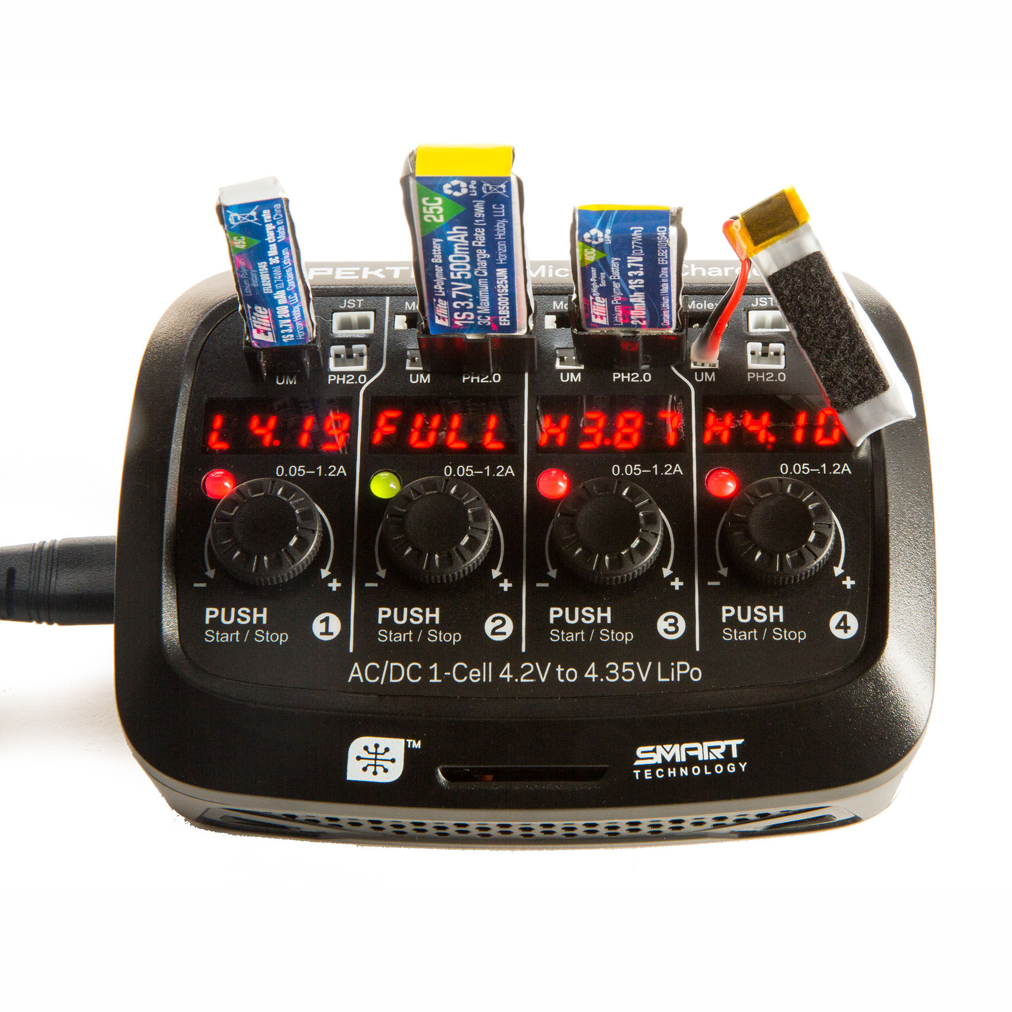 Spektrum S44 Micro 4-port AC/DC 1S LiPo Charger