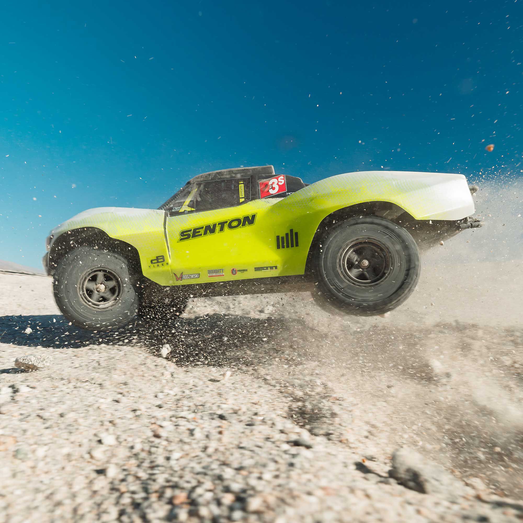 ARRMA 1/10 SENTON 223S DSC 4X4 RTR Brushless Short Course Truck, Yellow