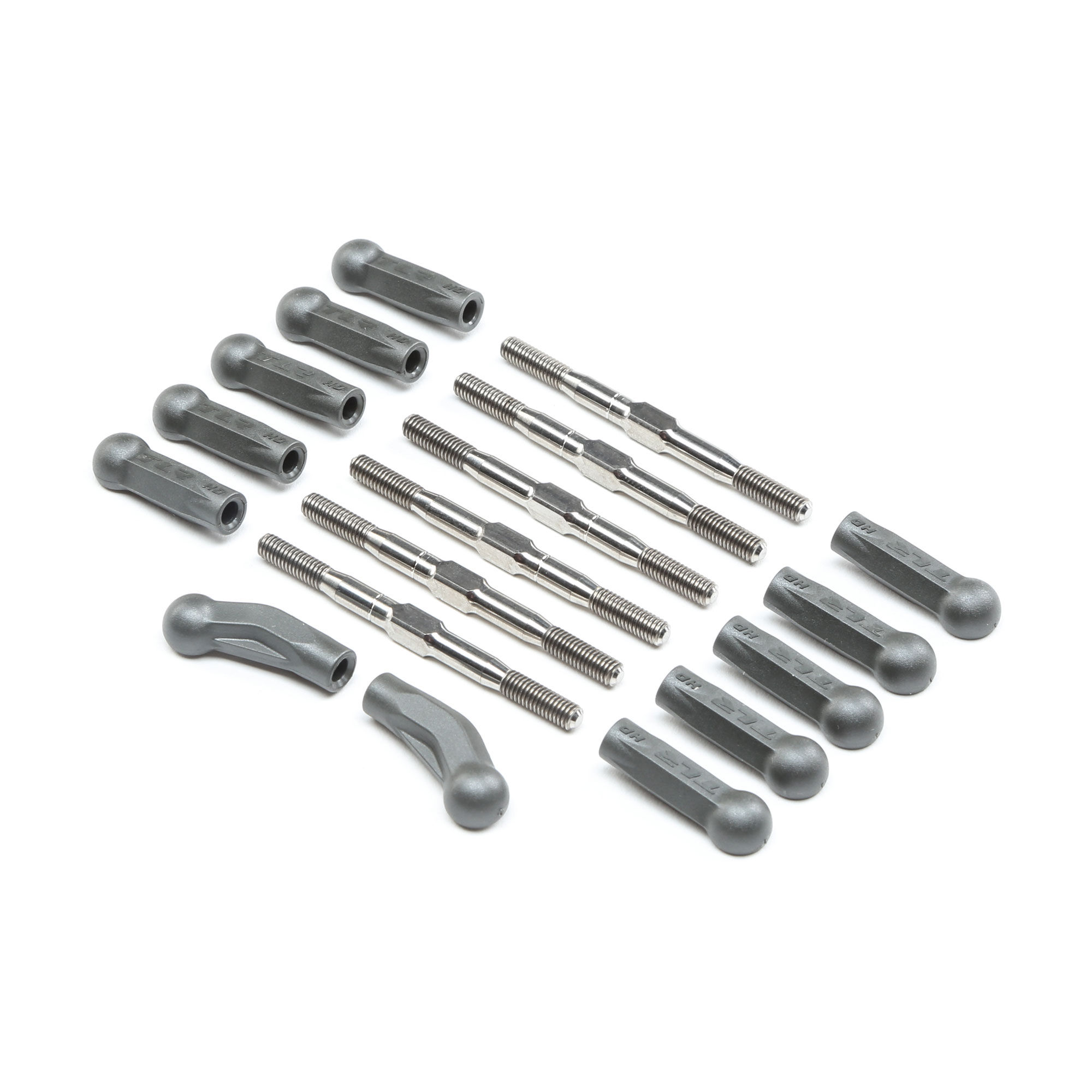 Team Losi Racing HD Turnbuckle Kit, Titanium: 22 5.0