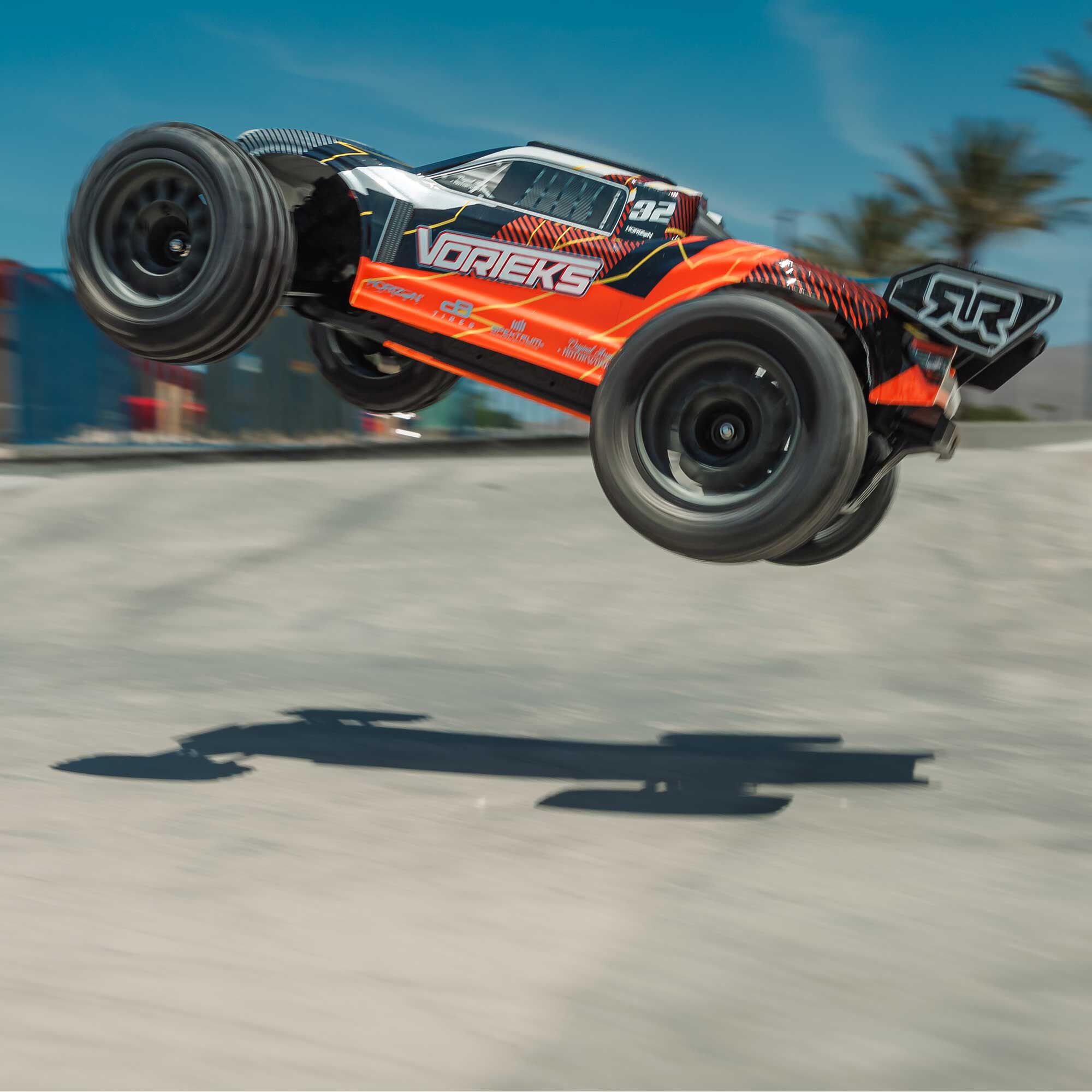 ARRMA 1/10 VORTEKS 2WD RTR Brushed Stadium Truck (Battery & Charger Included), Orange