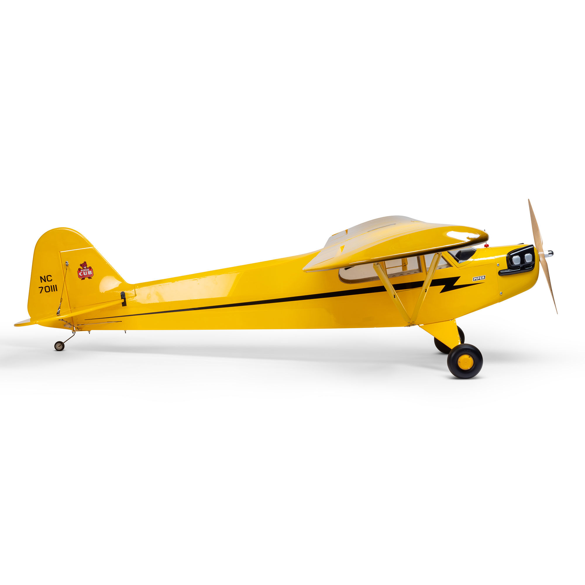 Hangar 9 J-3 Cub 10cc EP PNP, 82.5" with Receiver and Battery Combo