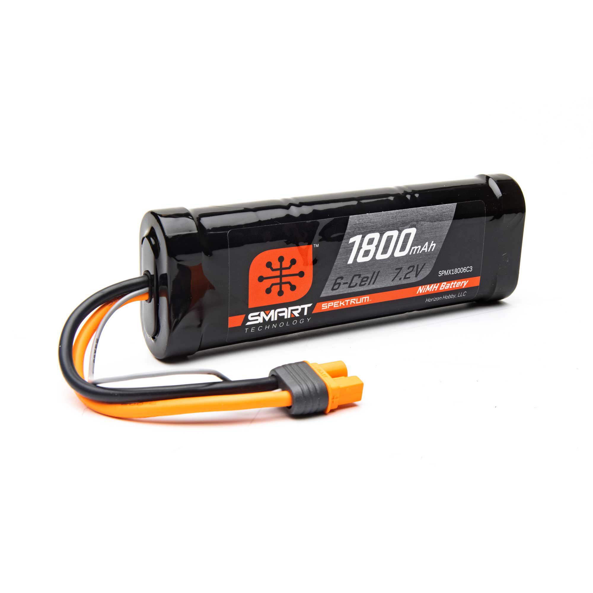 Spektrum Accessories 1800mAh 6-Cell 7.2V Smart NiMH Battery IC3