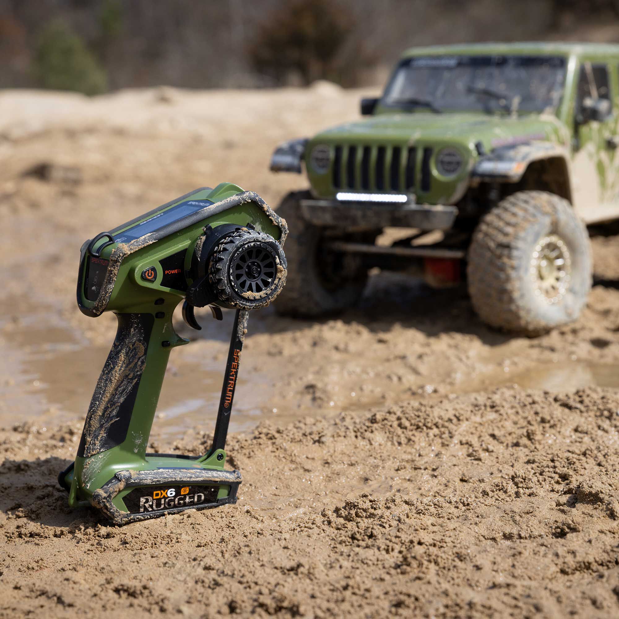 Spektrum DX6 Rugged 6-Channel DSMR Transmitter Only, Green