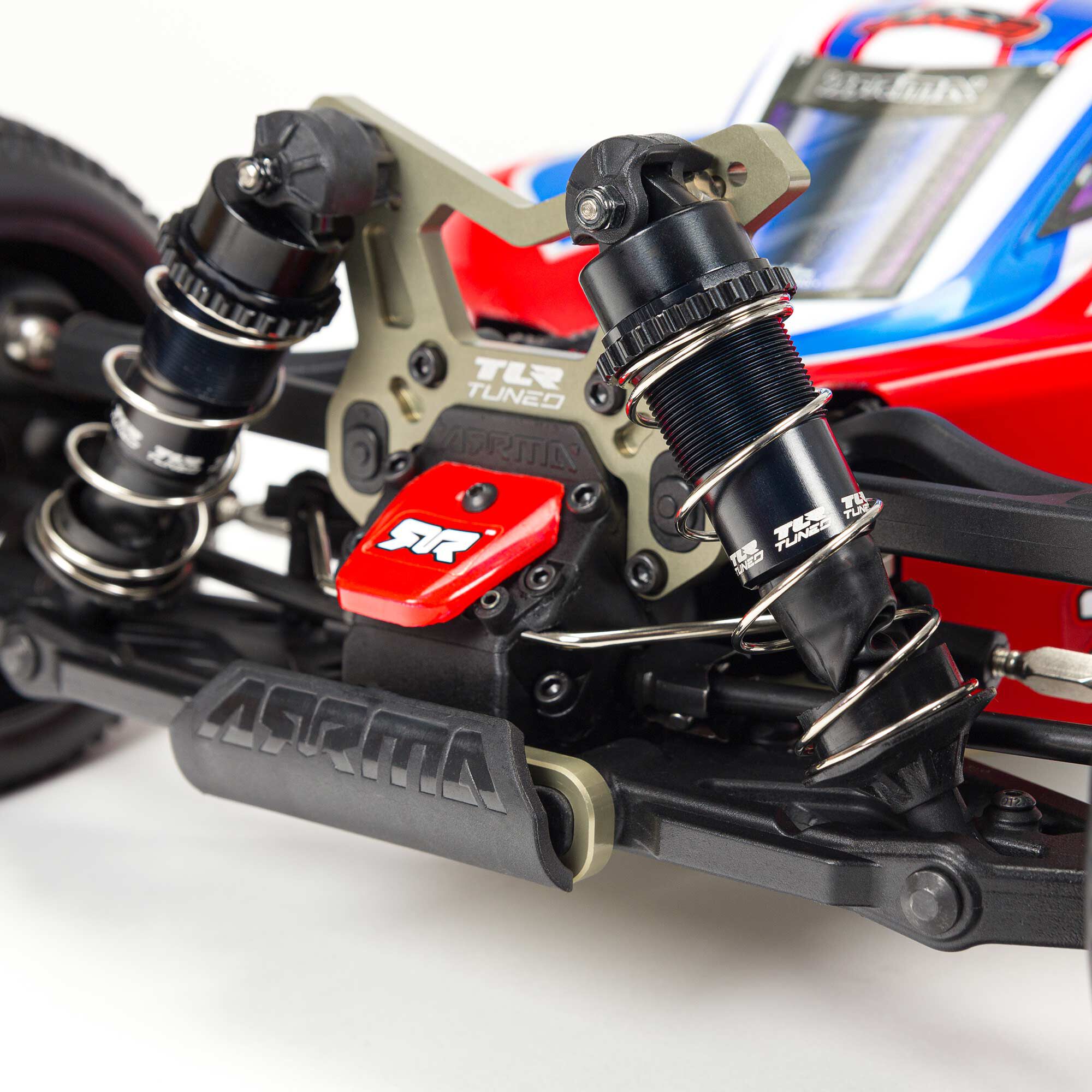 ARRMA 1/8 TYPHON 6S TLR Tuned 4X4 RTR Brushless Buggy, Red/Blue