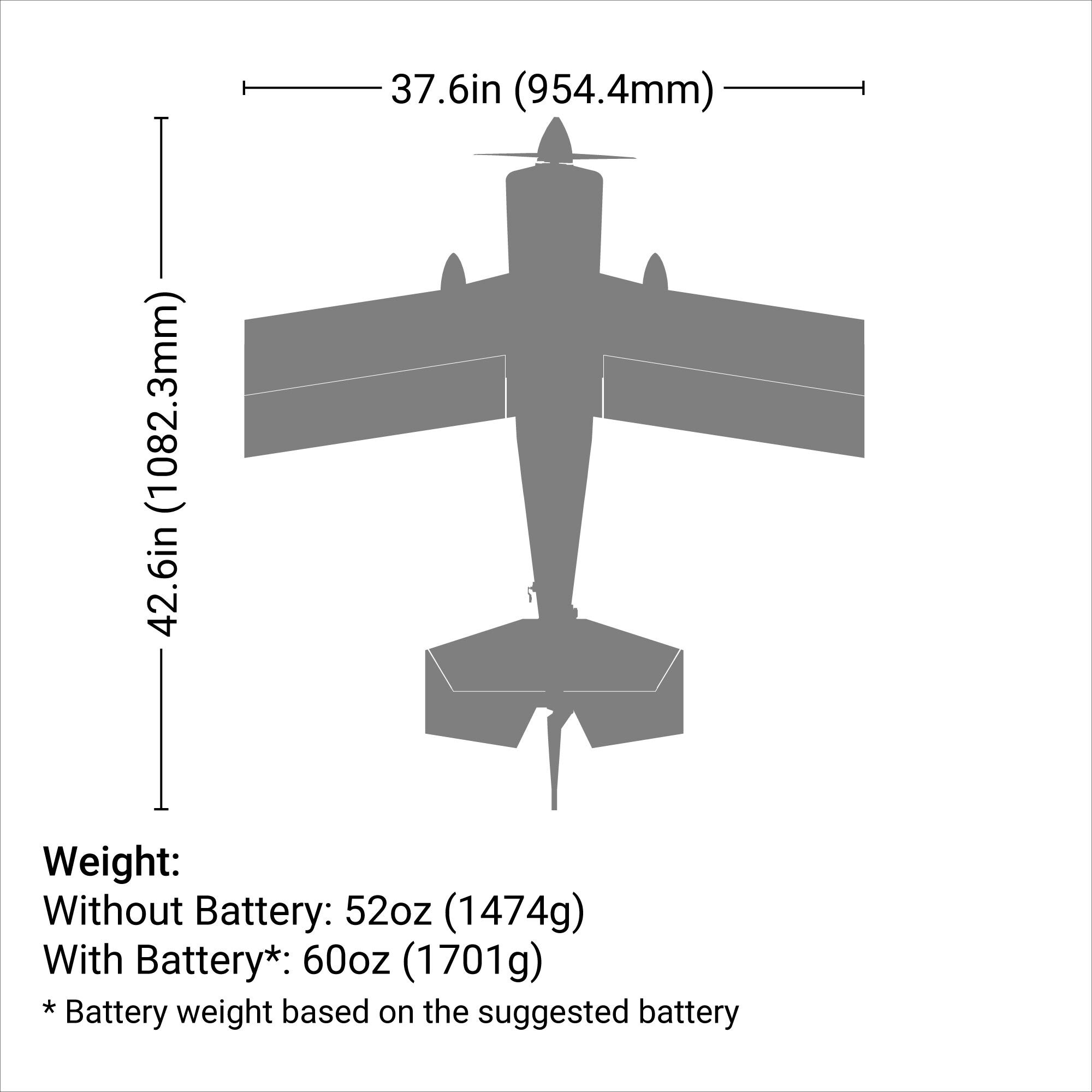 E-flite Ultimate 3D Smart BNF Basic with AS3X and SAFE, 950mm