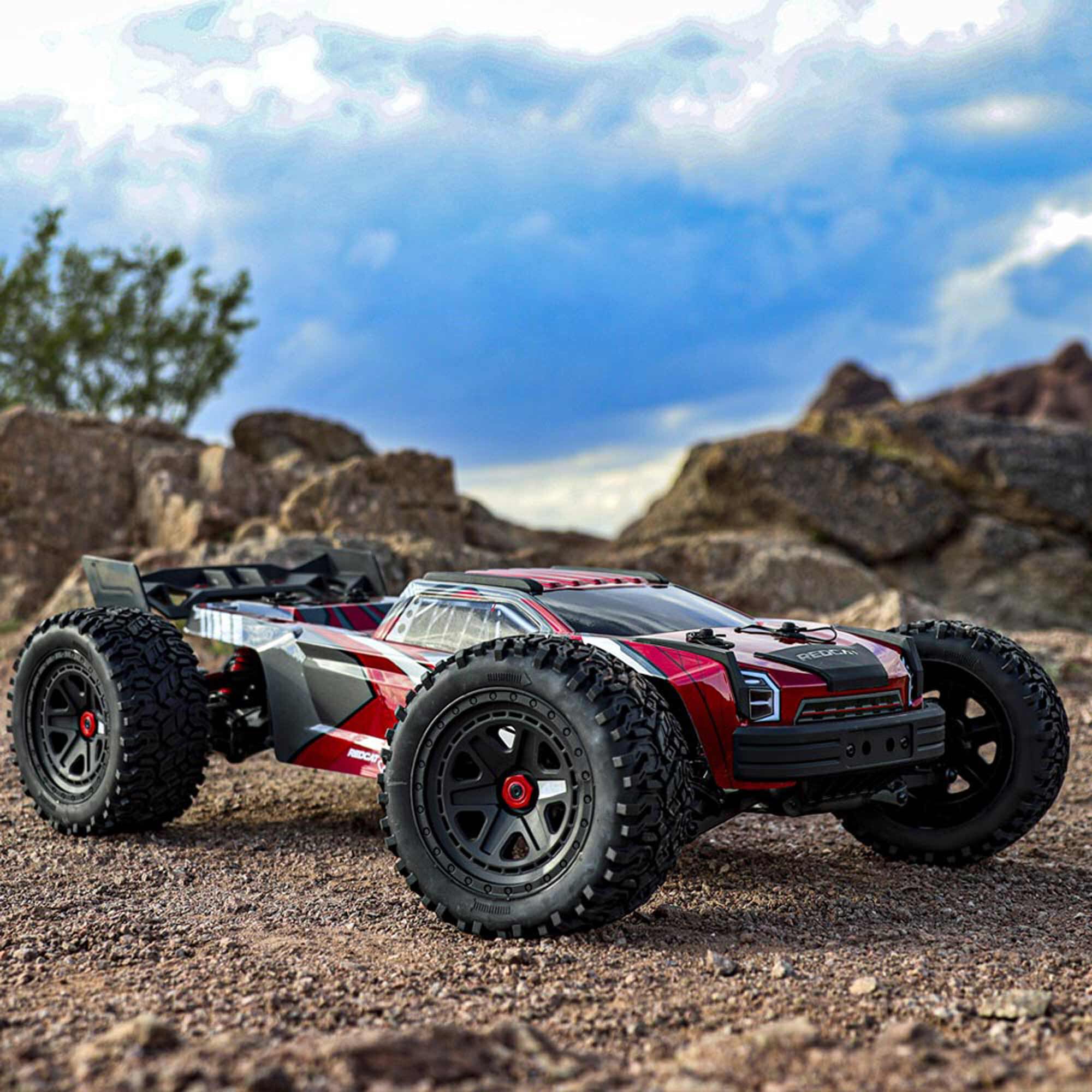Redcat Racing 1/6 Machete 4S Brushless Electric Monster Truck, Red