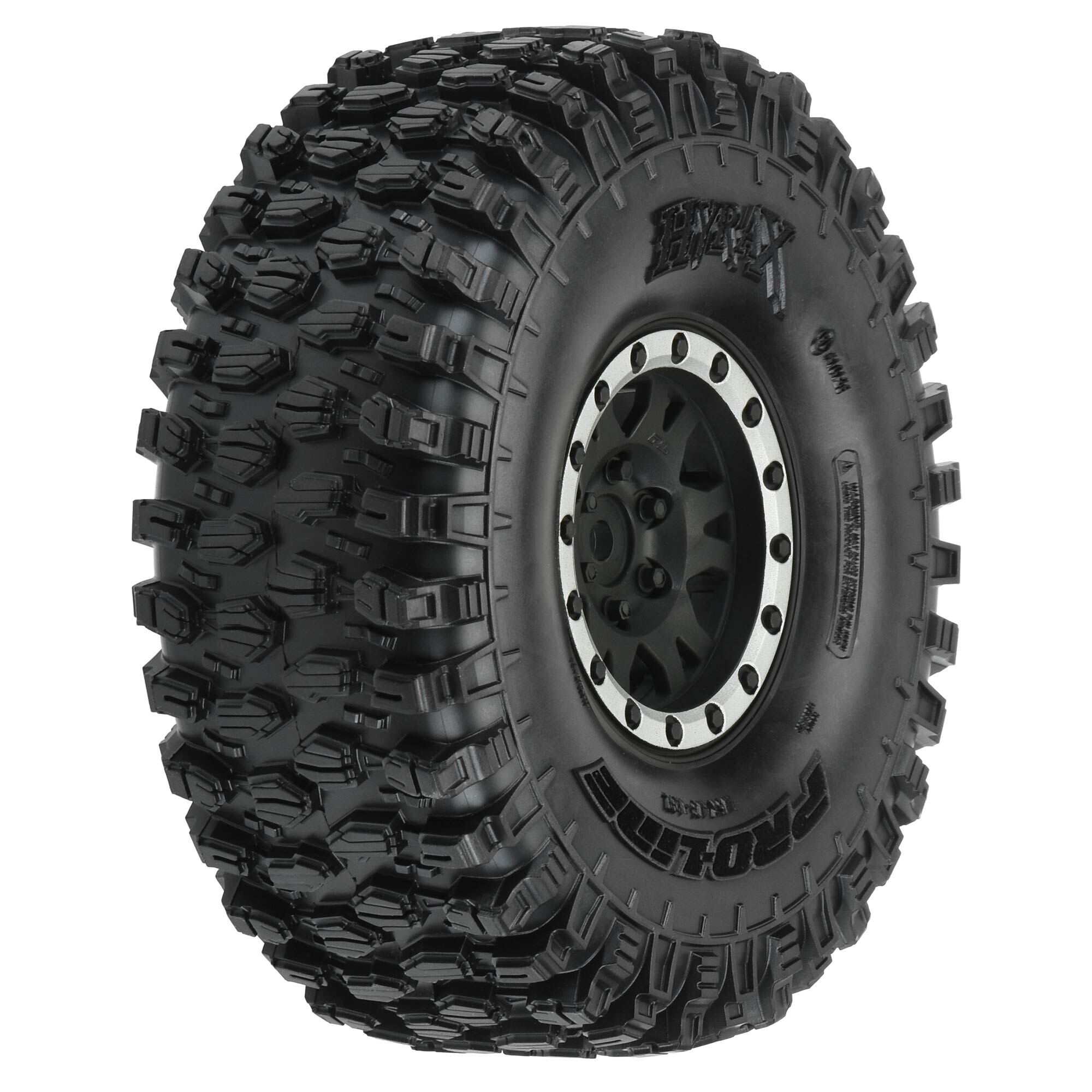 Pro-Line Racing 1/10 Hyrax G8 F/R 1.9" Crawler Trs Mounted 12mm Blk/Slvr Impulse (2)