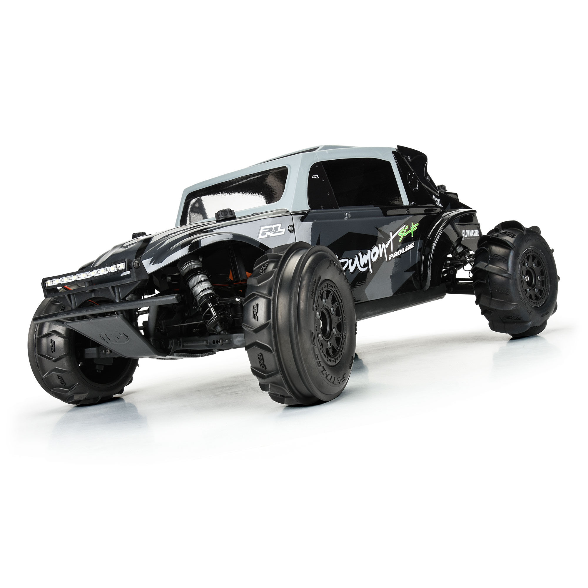 Pro-Line Racing 1/10 Dumont Front Paddle/Rib 2.2"/3.0" SC Mounted 12mm Black Raid (2)