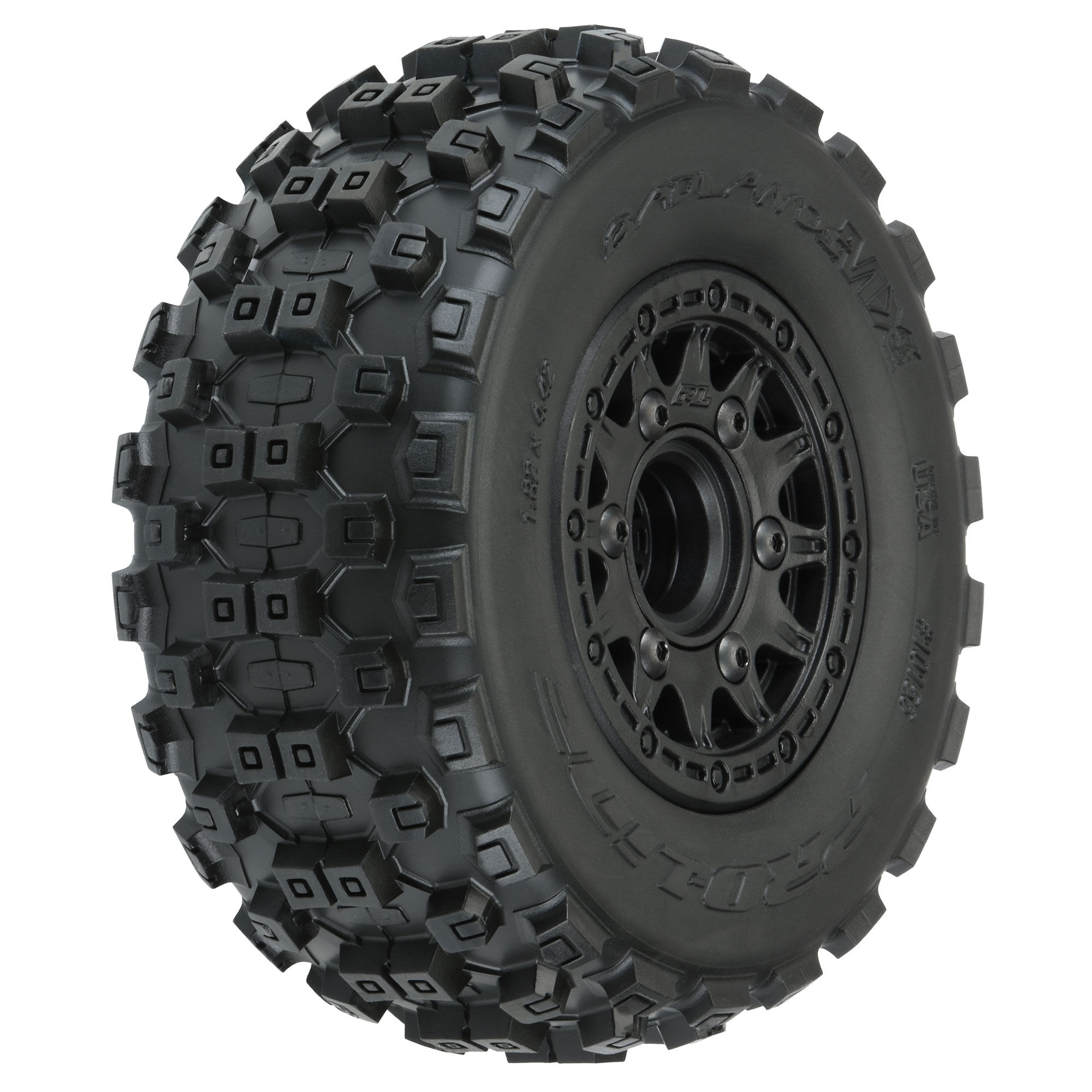 Pro-Line Racing 1/10 Badlands MX M2 Fr/Rr 2.2"/3.0" SC Mounted 12mm Blk Raid (2)