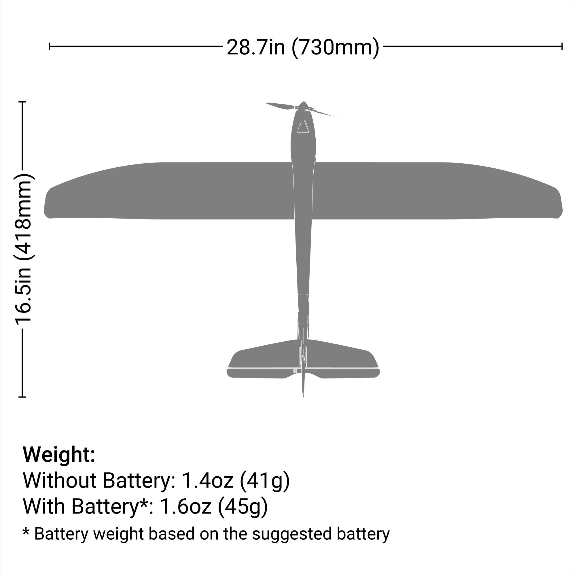 E-flite UMX Radian BNF Basic with AS3X and SAFE Select