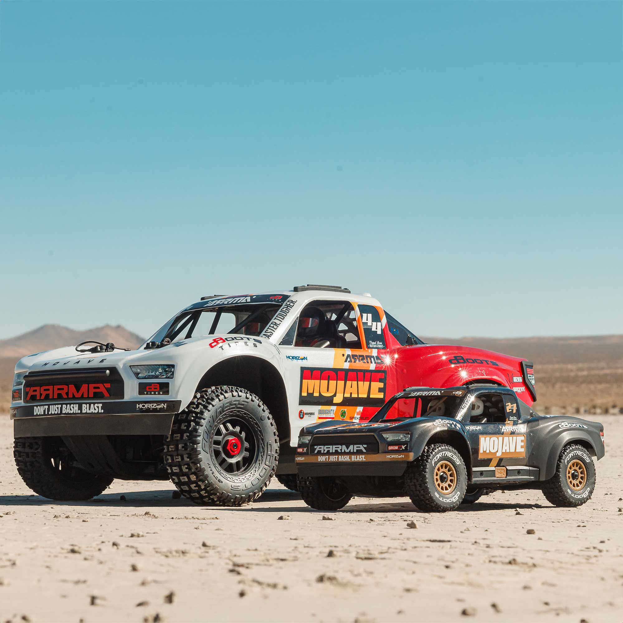 ARRMA 1/16 MOJAVE GROM 223S DSC 4X4 RTR Brushless Desert Truck, Black