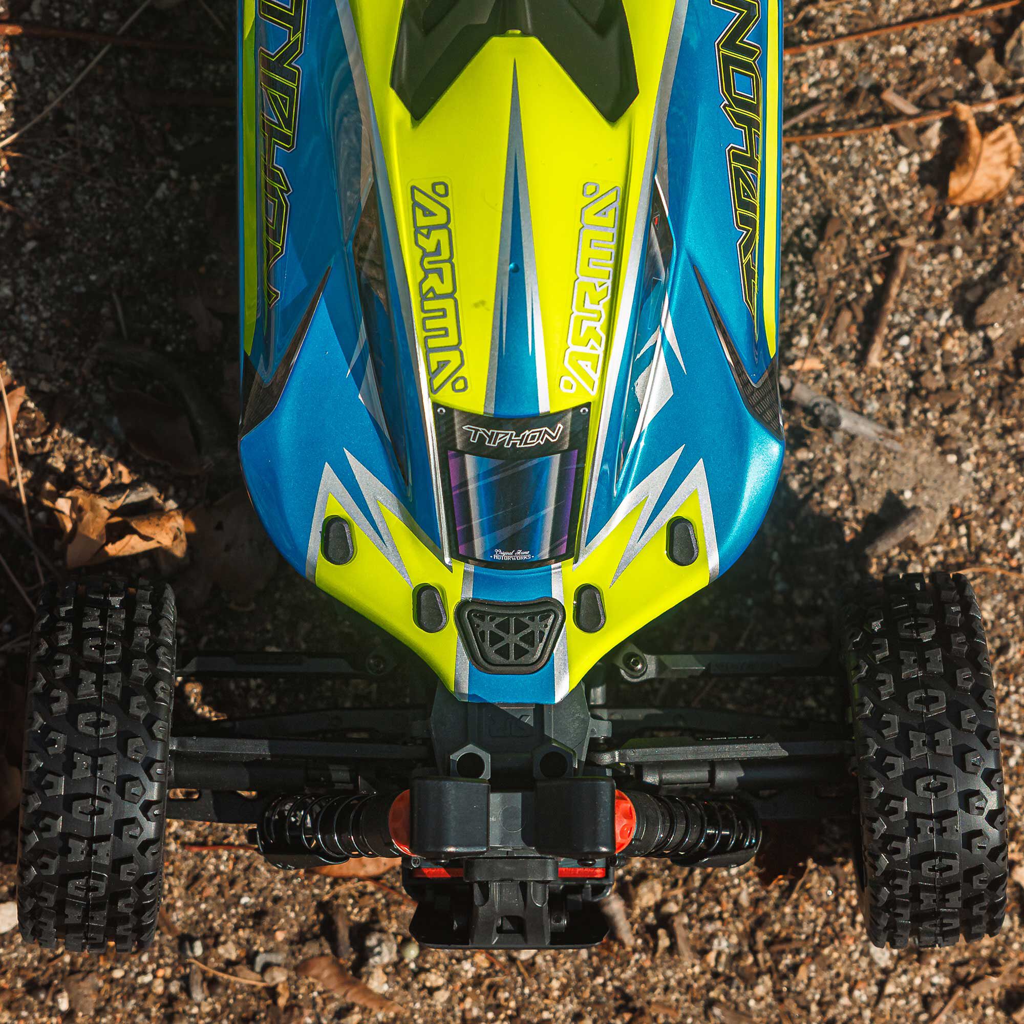 ARRMA 1/8 TYPHON MEGA 665 4X4 RTR Brushed Buggy, Blue