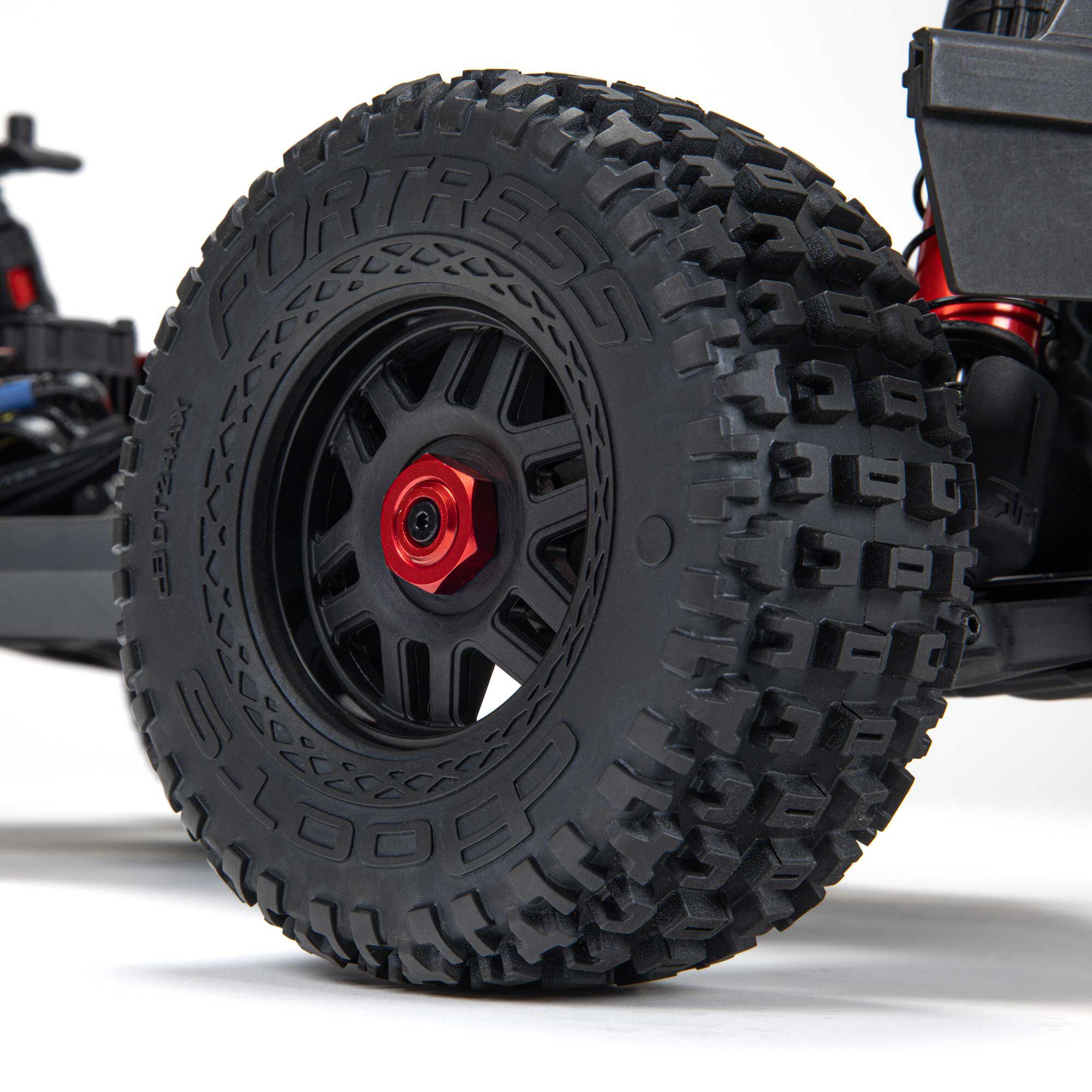 ARRMA 1/8 MOJAVE 4S 4X4 RTR Brushless Desert Truck, White/Red