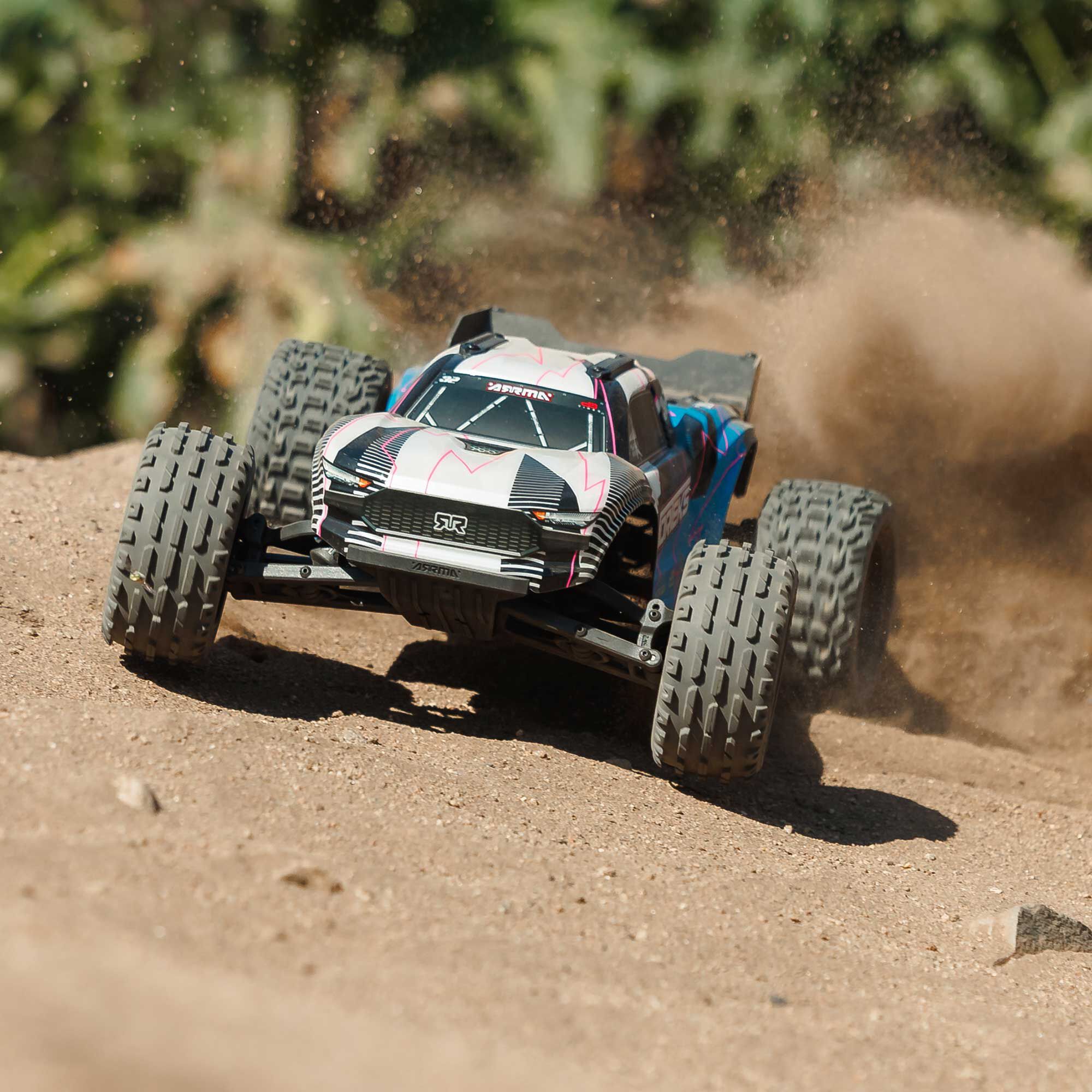 ARRMA 1/10 VORTEKS 2WD RTR Brushed Stadium Truck, Blue