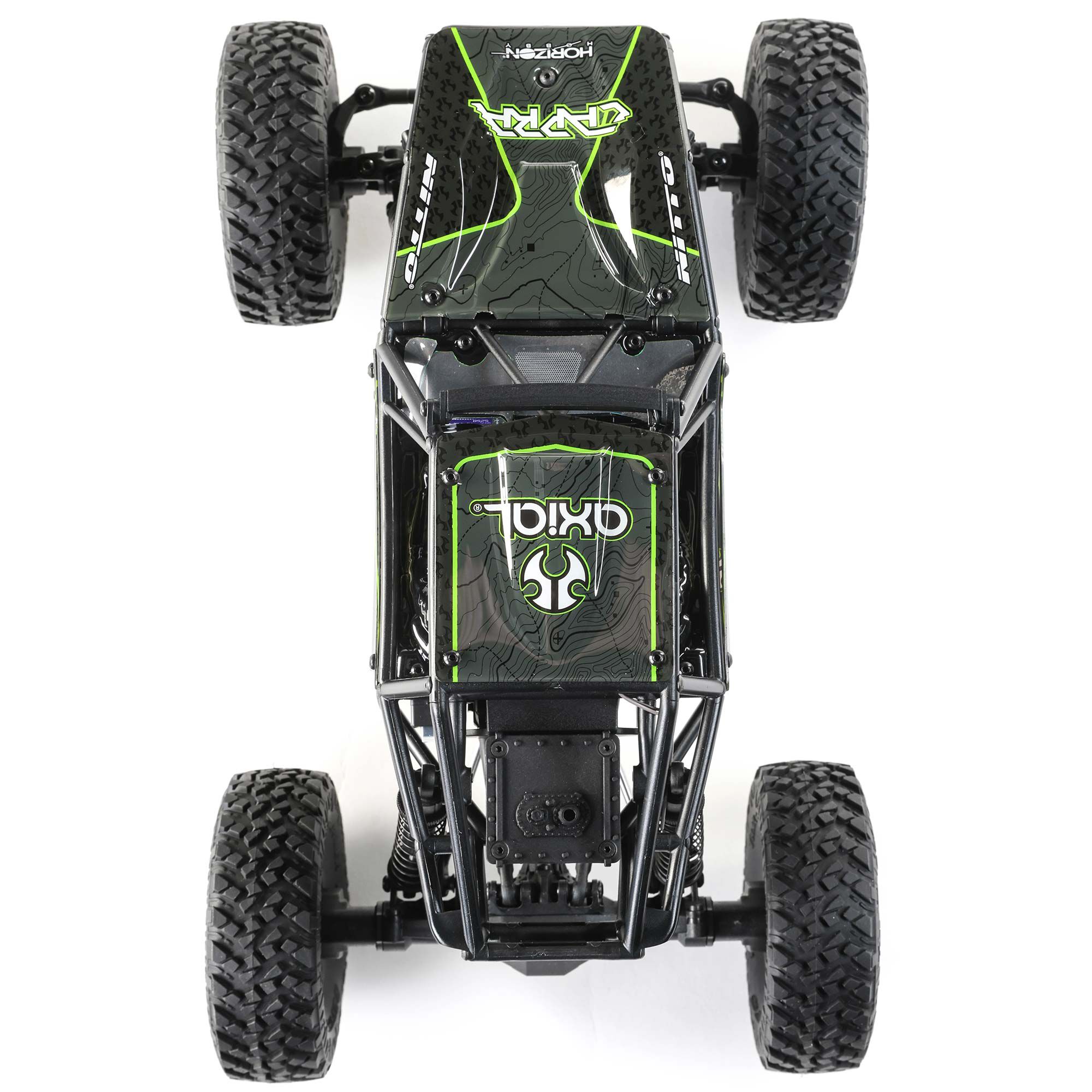 Axial 1/18 UTB18 Capra 4X4 RTR Brushed Rock Crawler (Battery & Charger Included), Black