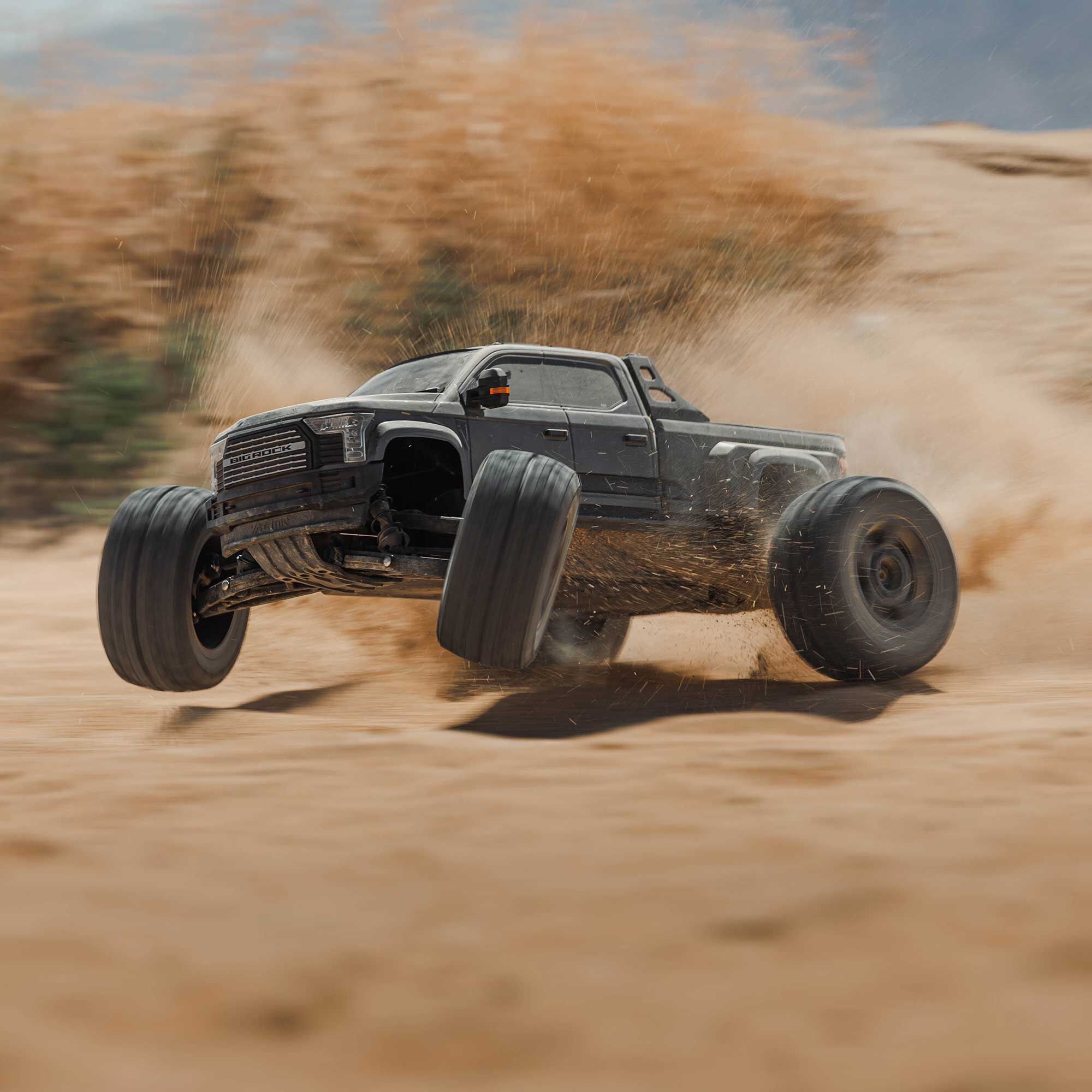 ARRMA 1/7 BIG ROCK 6S 4X4 RTR Brushless Monster Truck, Gun Metal
