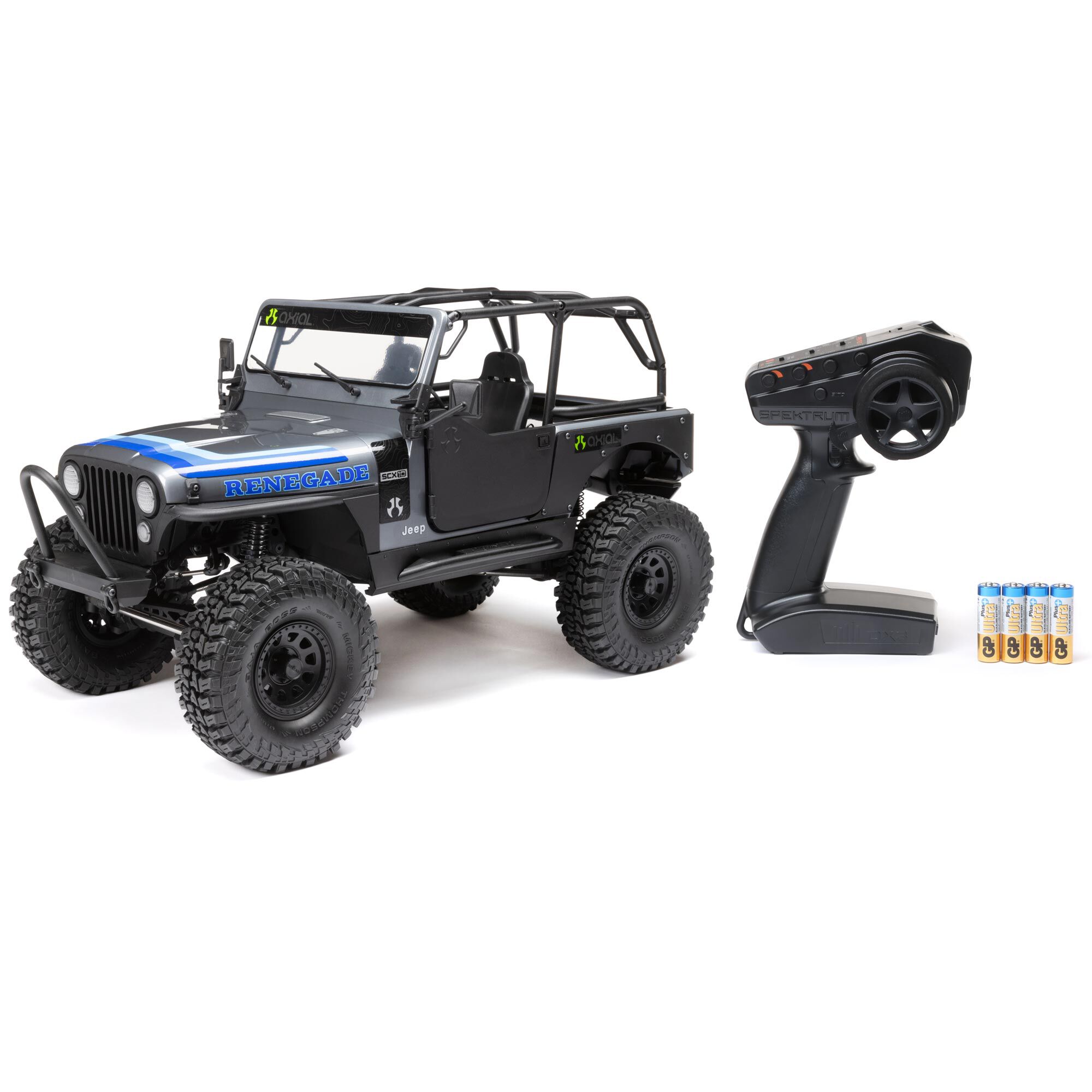 Axial 1/10 SCX10 III Jeep CJ-7 4X4 RTR Brushed Rock Crawler, Red