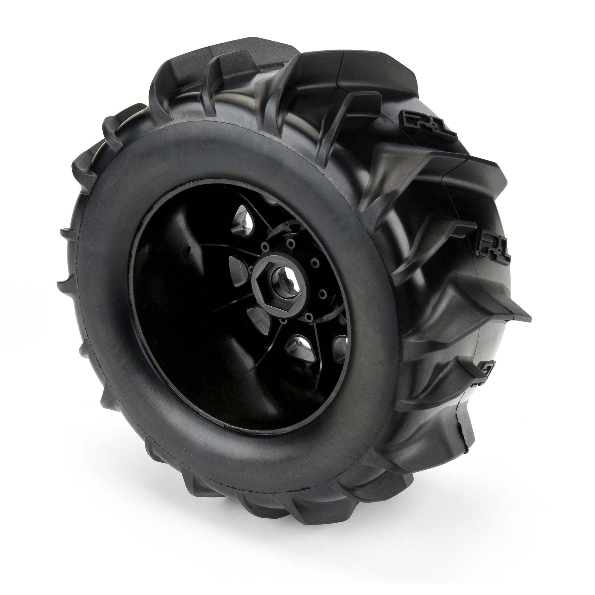 Pro-Line Racing 1/8 Dumont F/R 3.8" MT Tires Mounted 17mm Black Raid (2)