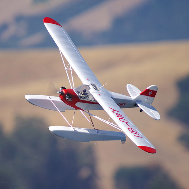 FMS Piper J-3 Cub 1400mm PNP V4 with Floats and Reflex