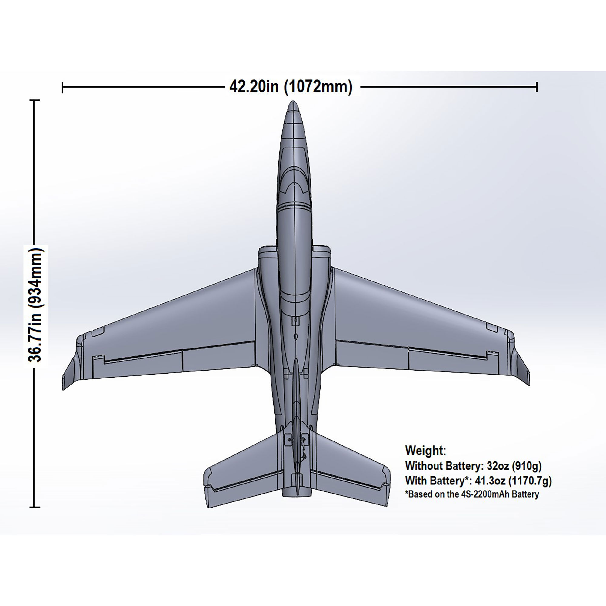 E-flite Viper 64mm EDF Jet BNF Basic with AS3X+ and SAFE Select