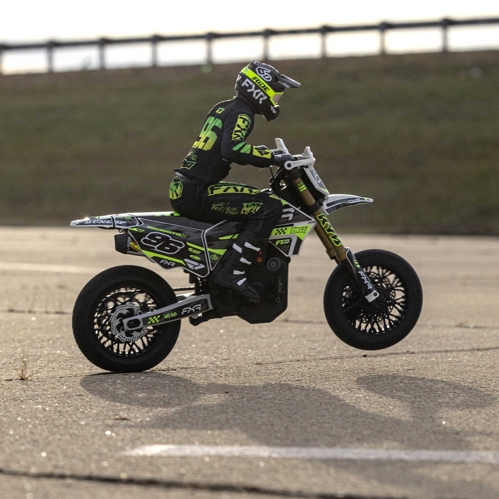 Losi 1/4 Promoto-SM FXR Supermoto Motorcycle RTR Basic, White