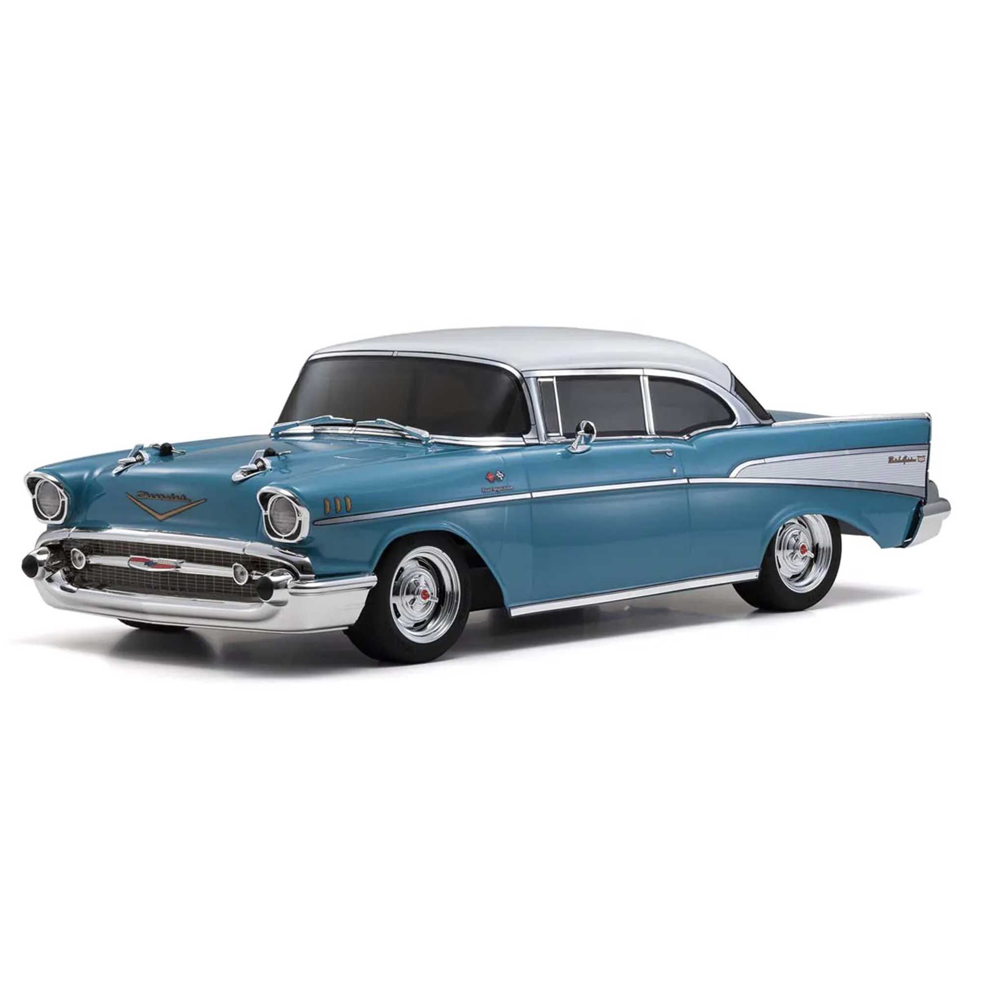 Kyosho 1/10 Chevy Bel Air Coupe Fazer Mk2 4x4 On-Road Touring Car RTR, Turquoise