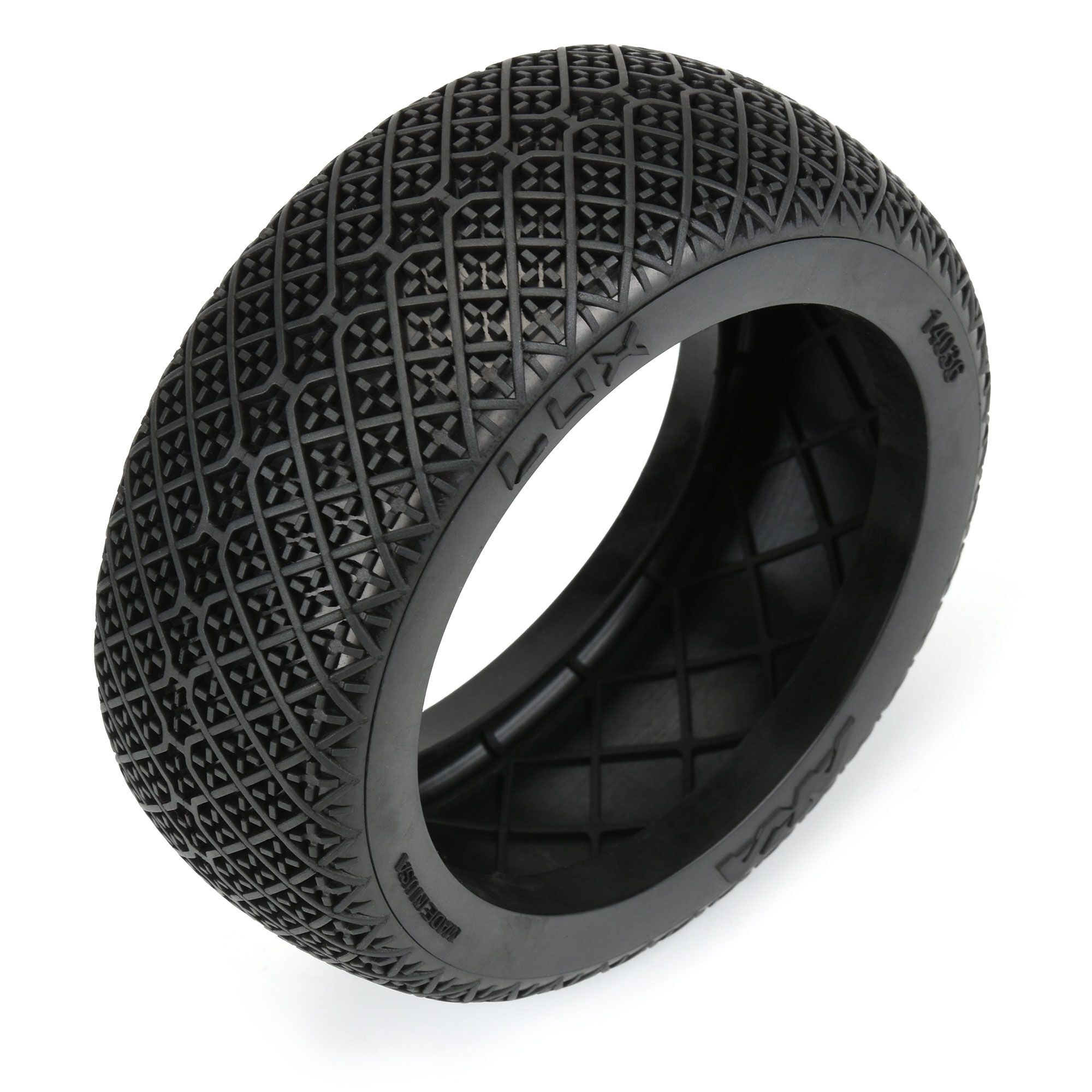 AKA PRODUCTS, INC. 1/8 Lux Medium Long Wear Front/Rear Off-Road Buggy Tires (2)